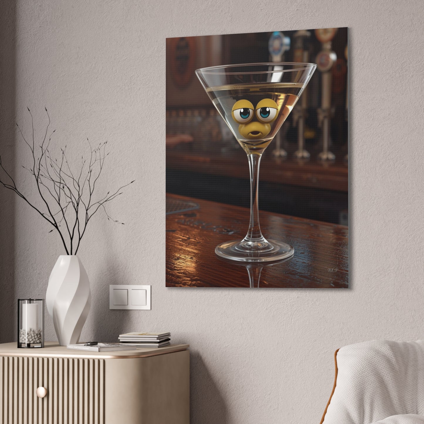 Single Drink - Canvas Stretched, 0.75" - 2026 Wall Art - Creative