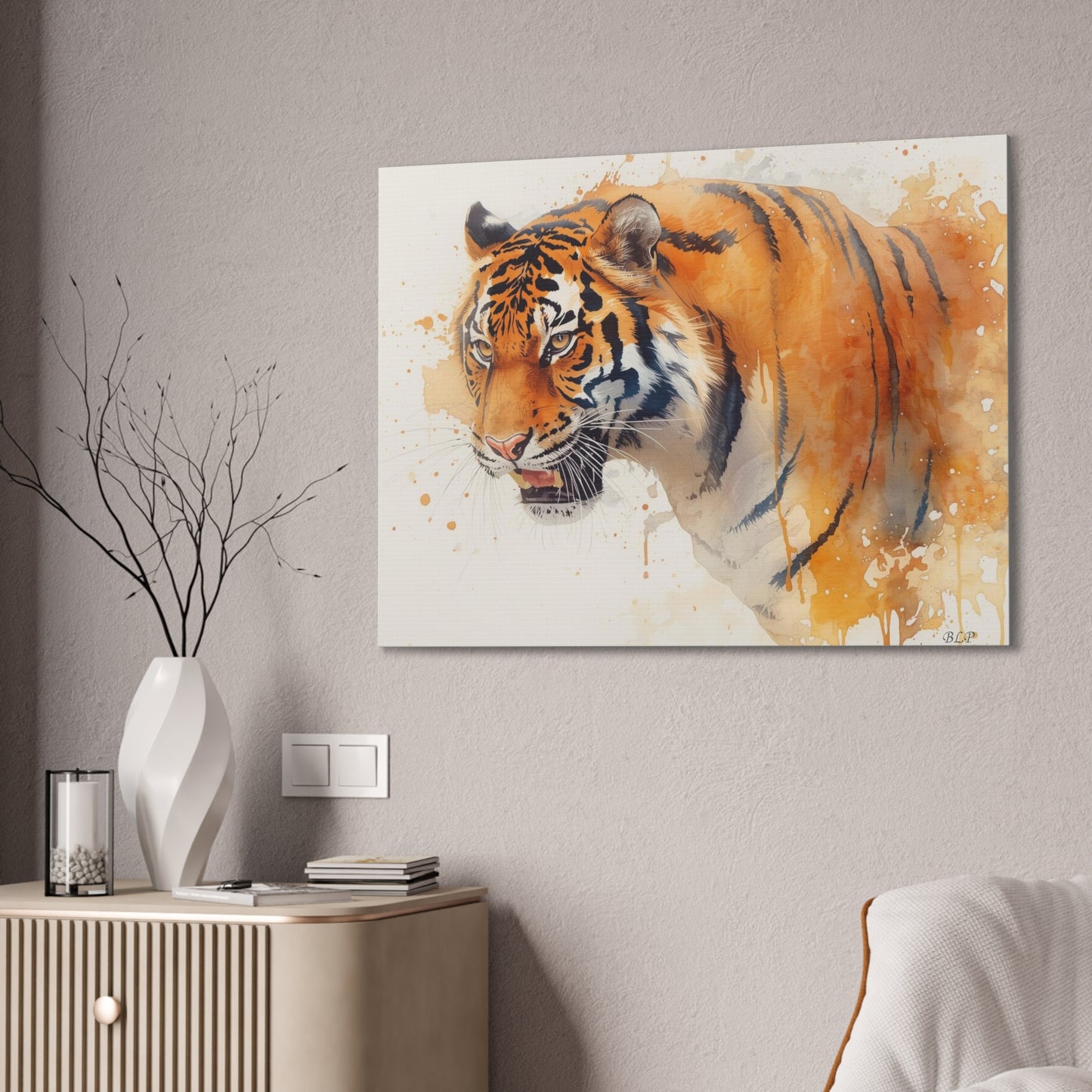 Tiger - Canvas Stretched, 0.75" - 2026 Wall Art - Animals
