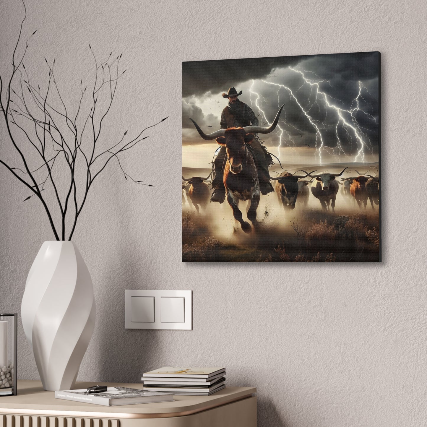 On the Herd - Canvas Stretched, 0.75" - 2026 Wall Art - Americana