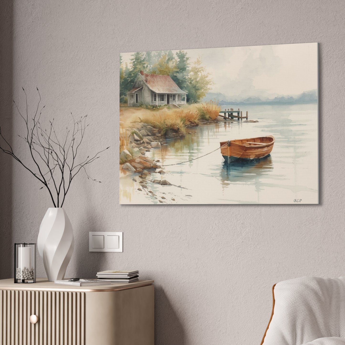Cabin on the Lake II - Canvas Stretched, 0.75" - 2026 Wall Art - Scenes