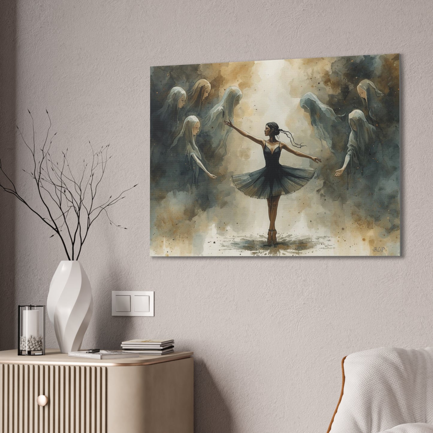 Haunted Ballerina - Canvas Stretched, 0.75" - Wall Art 2026 - Individuals
