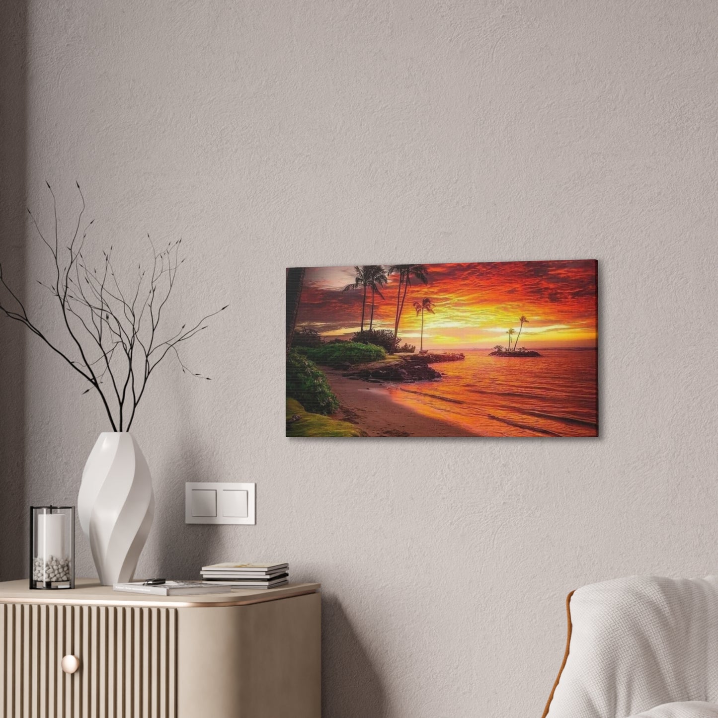 Sunset Island - Canvas Stretched, 0.75"