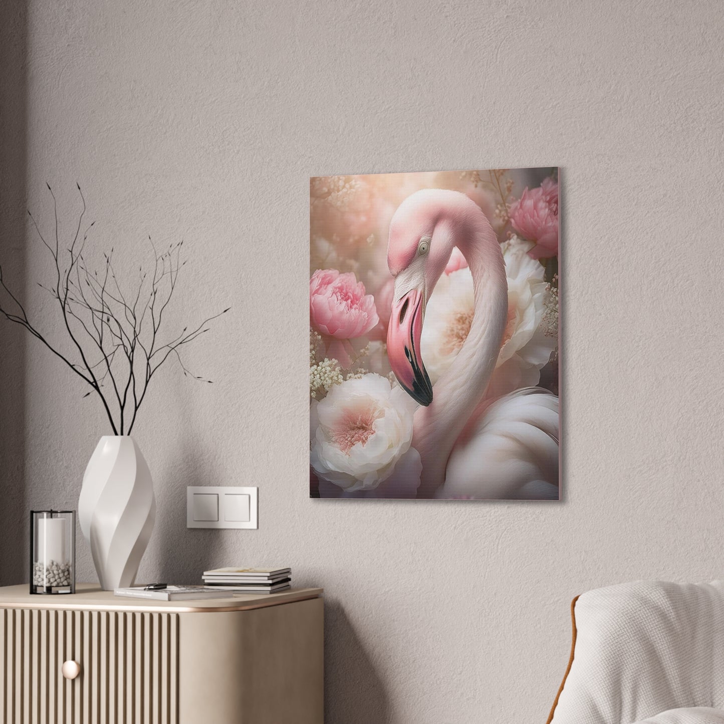 Flamingo- Canvas Stretched, 0.75 - 2026 Wall Art - Animals