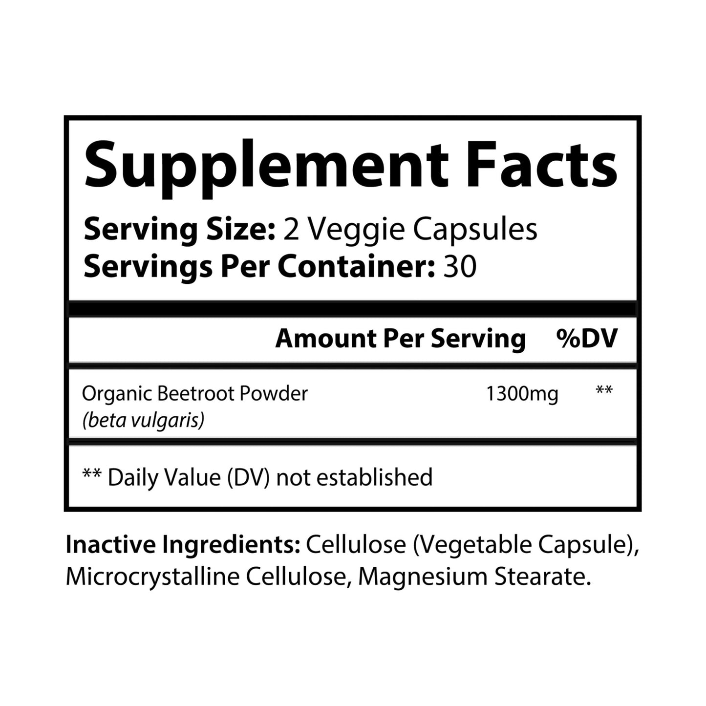 Beetroot Supplement (60 Count)