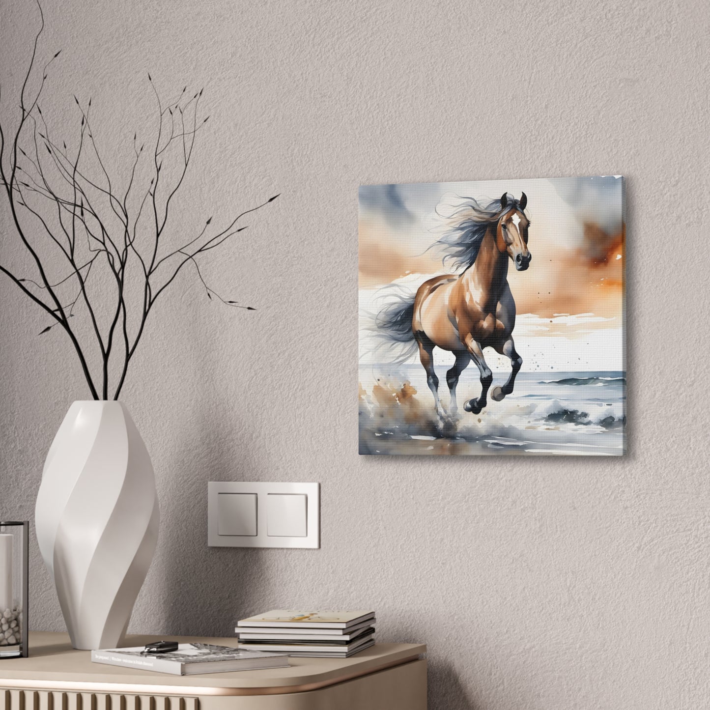 Ab - Beautiful Horse - Canvas Stretched, 0.75"