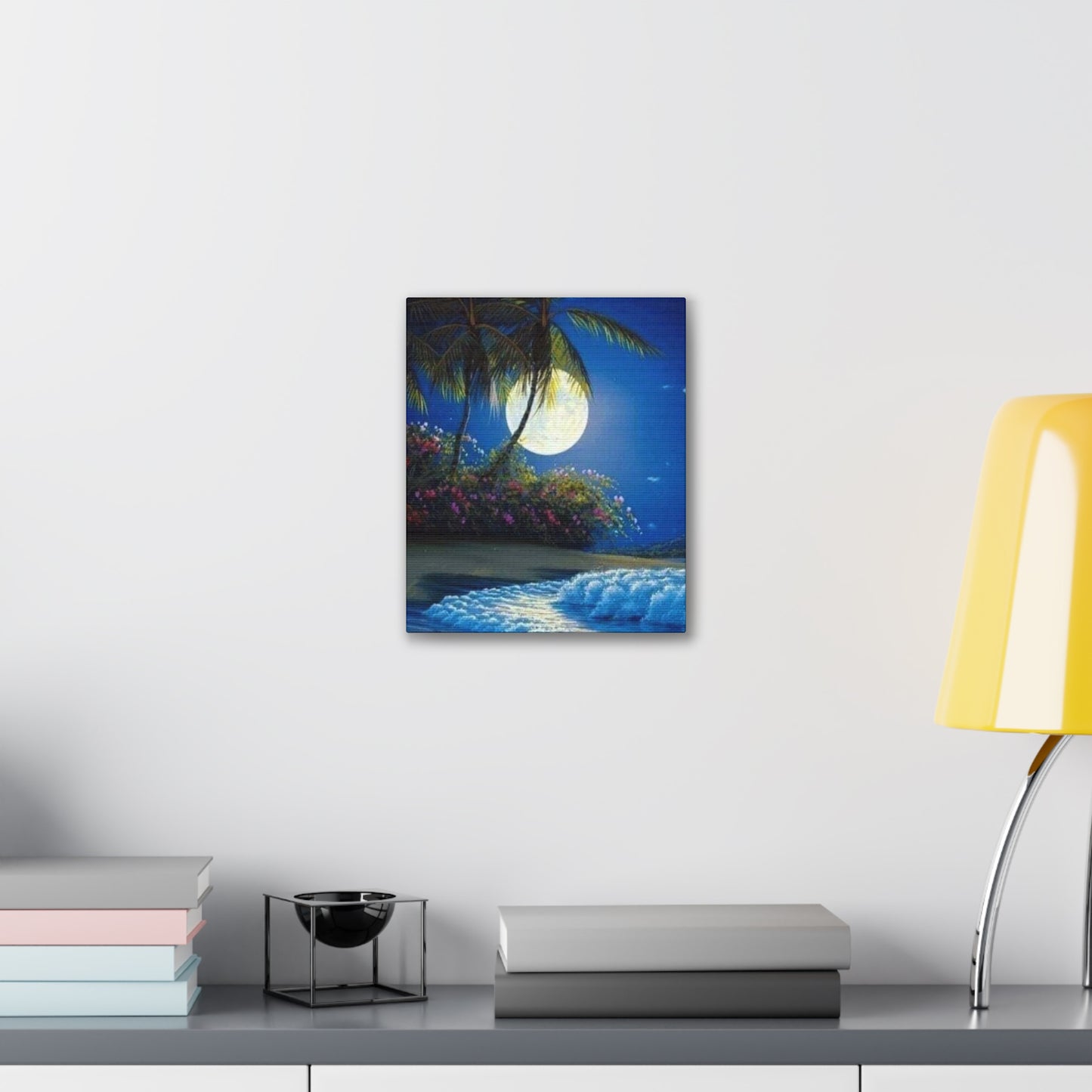 Desert Island Moon Light - Canvas Stretched, 0.75"