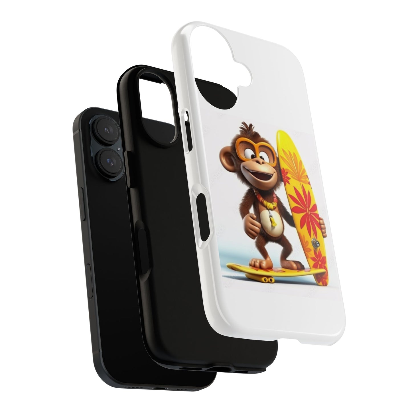 Surfer Monkey -Tough Whimsical Phone Cases