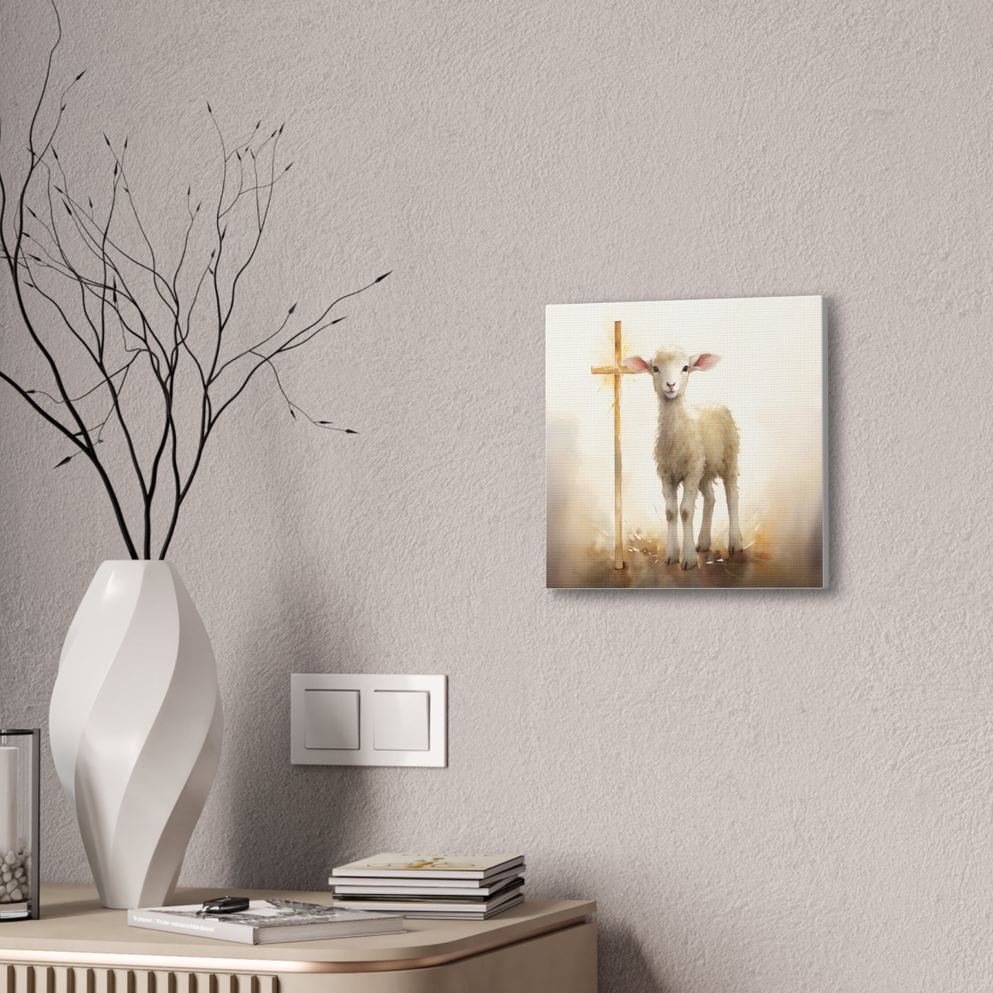 The Lamb - Canvas Stretched, 0.75" - Easter