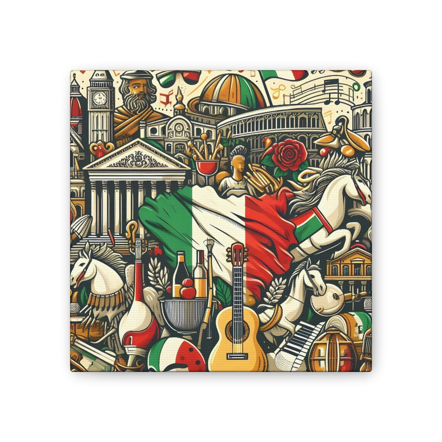 Italian Mural - Canvas Stretched, 0.75"