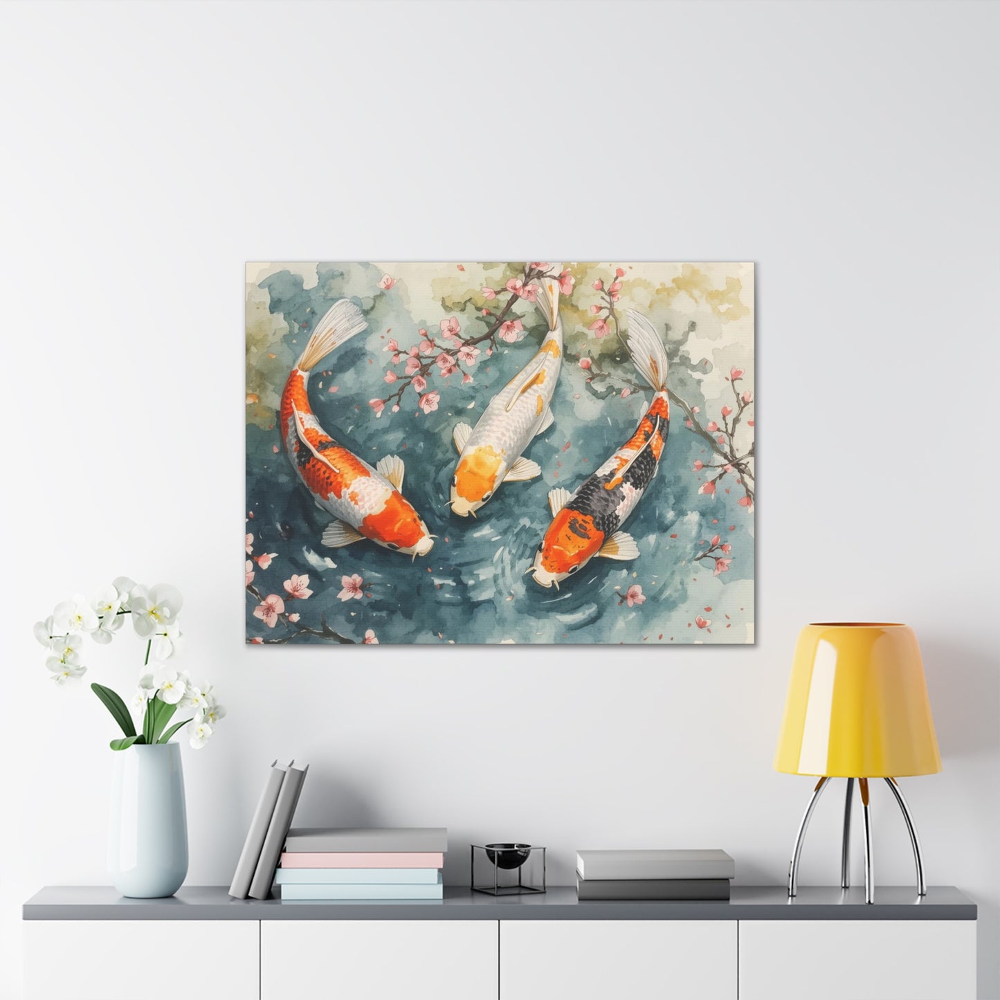 Three KOI - Canvas Stretched, 0.75" - 2026 Wall Art - Animals