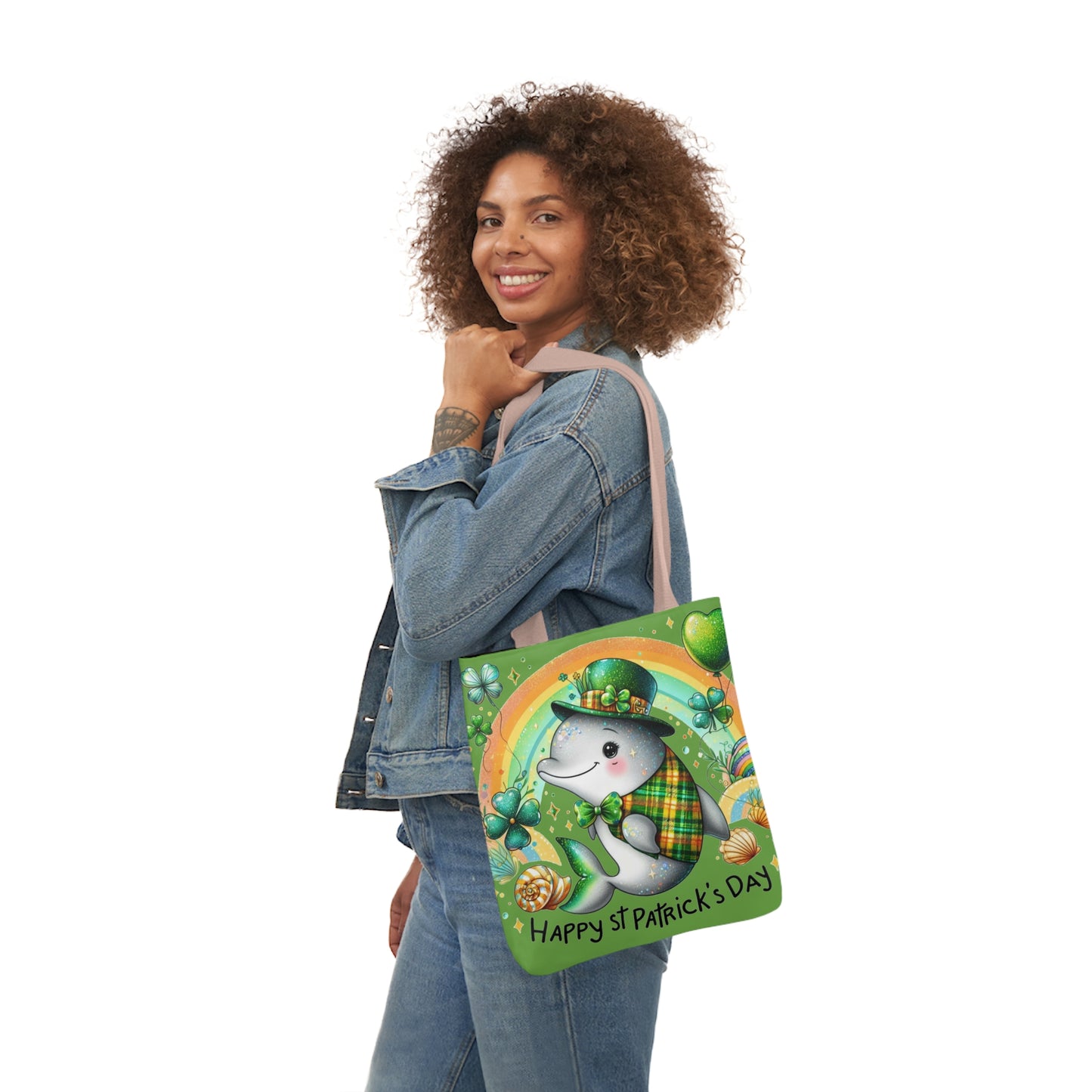 St. Patricks - Canvas Tote Bag, 5-Color Straps