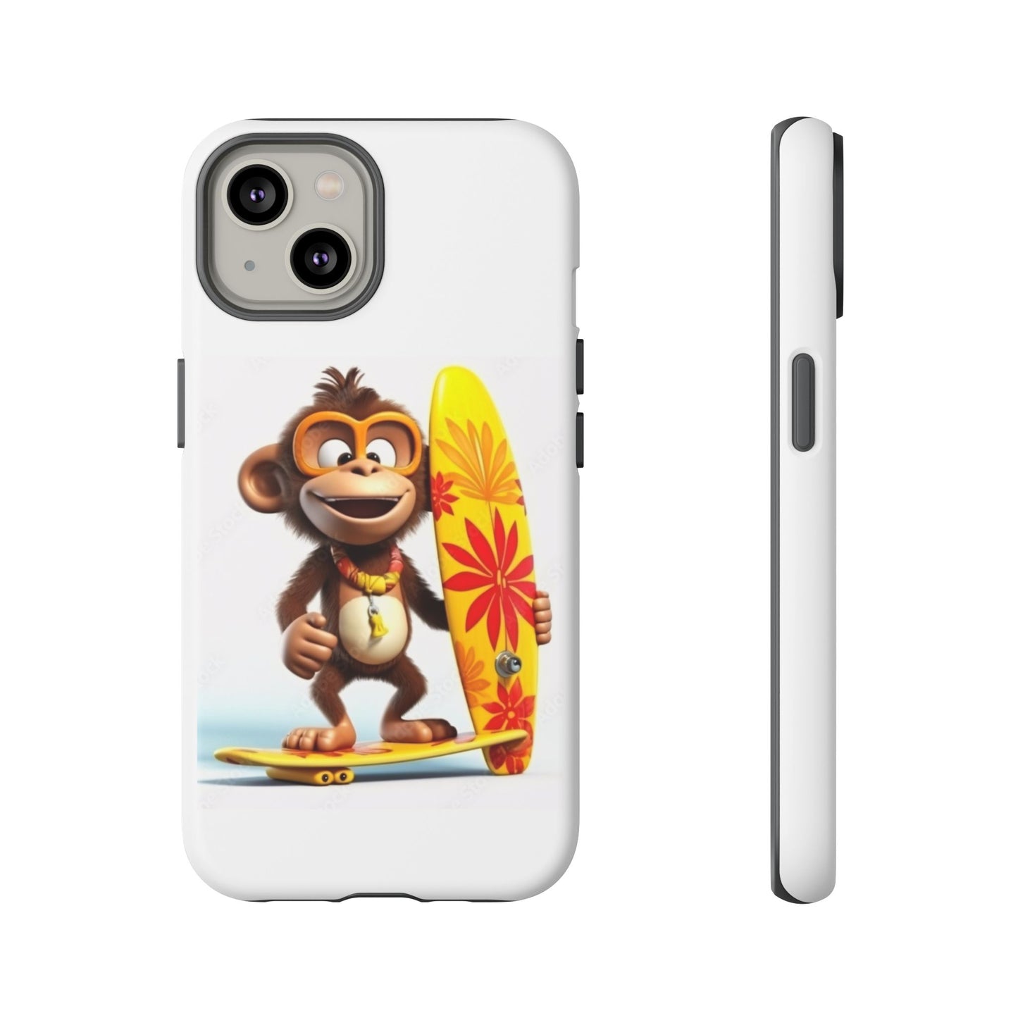 Surfer Monkey -Tough Whimsical Phone Cases