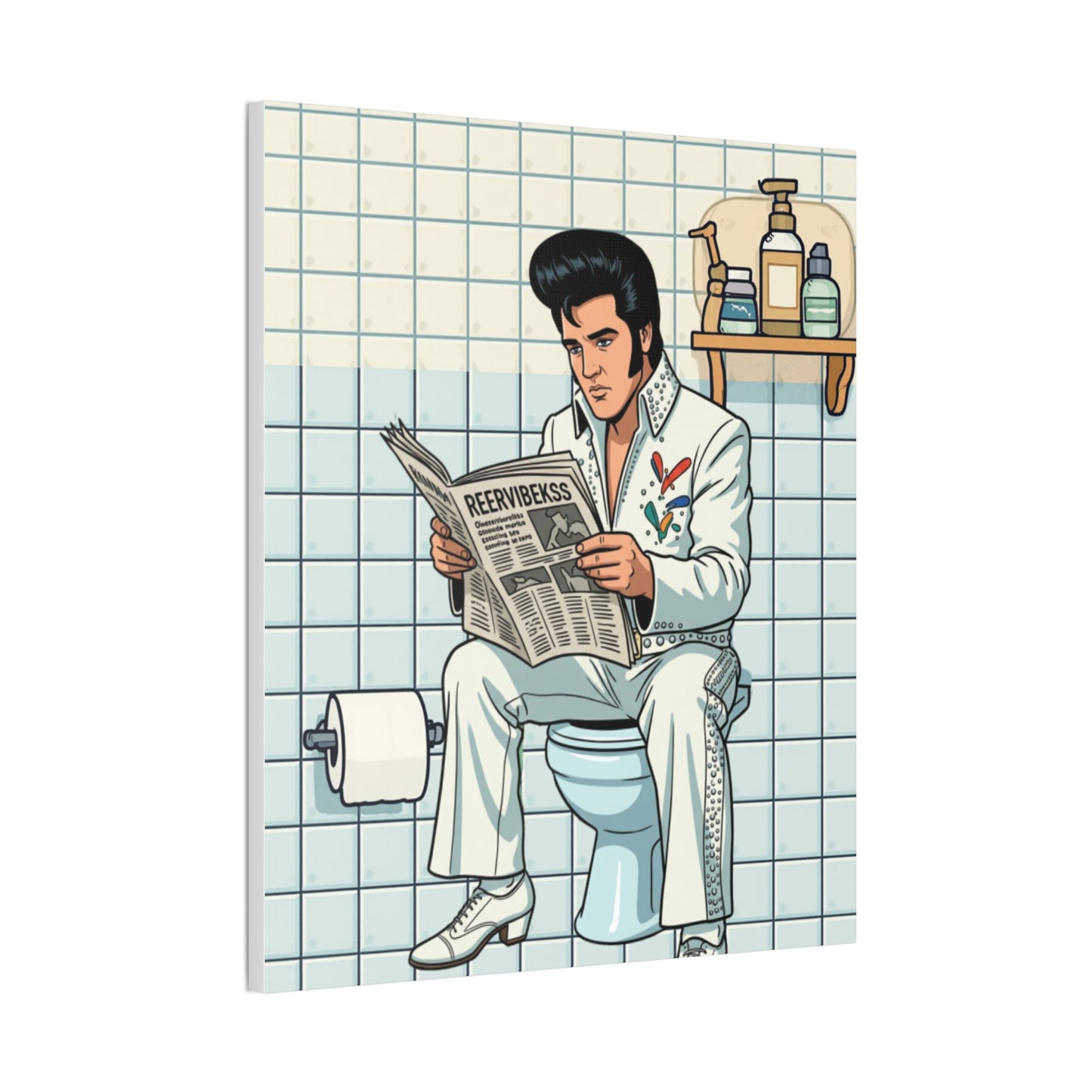 Rock Star - Canvas Stretched, 0.75" - Wall Art 2026 - Bathroom Humor