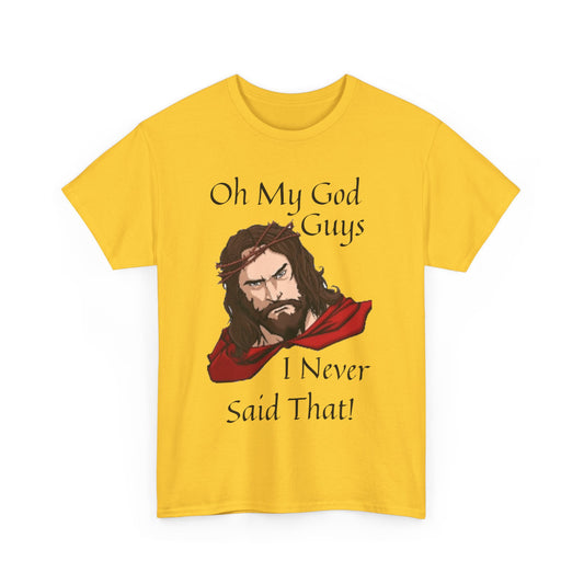 Oh My God - Unisex Heavy Cotton Tee - T-Shirts - Religious