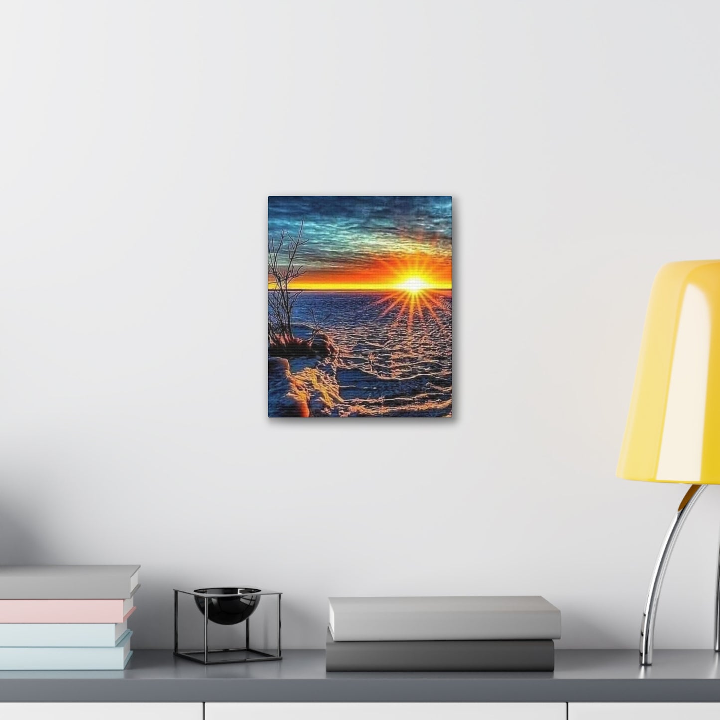 Sunrise on the Ocean - Canvas Stretched, 0.75"