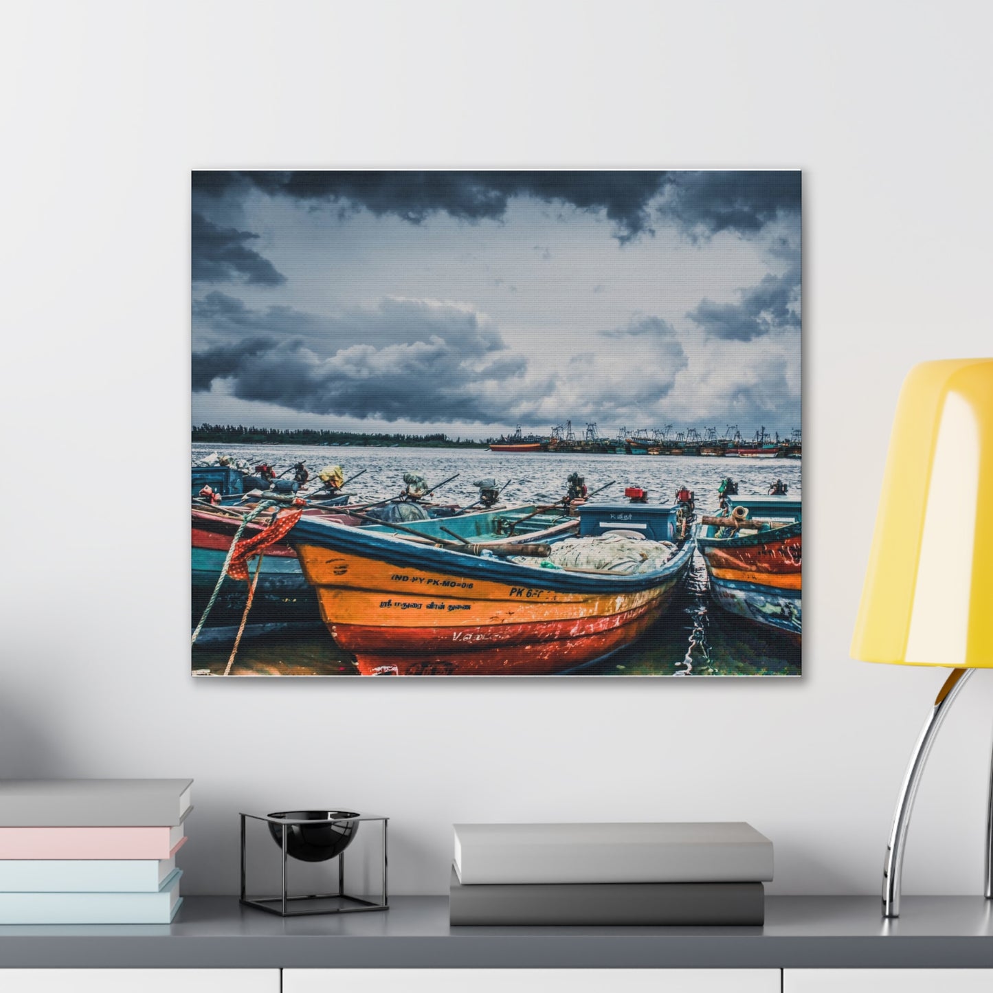 Boats - Canvas Stretched, 0.75"