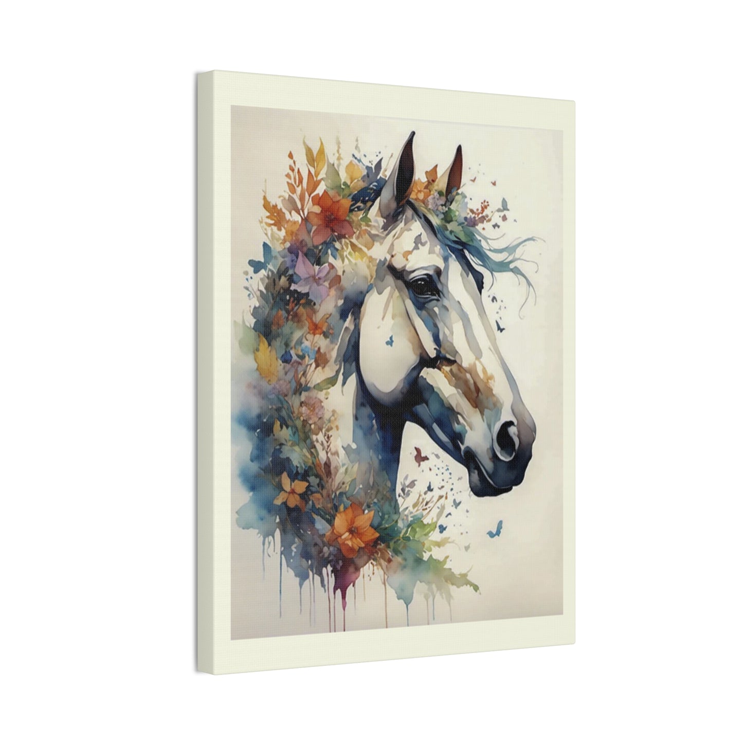 Horse Water Colored - Canvas Stretched, 0.75"