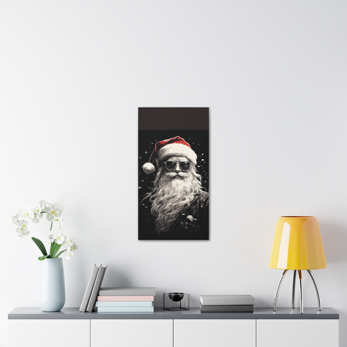 Hip Santa - Canvas Stretched, 0.75" - Christmas