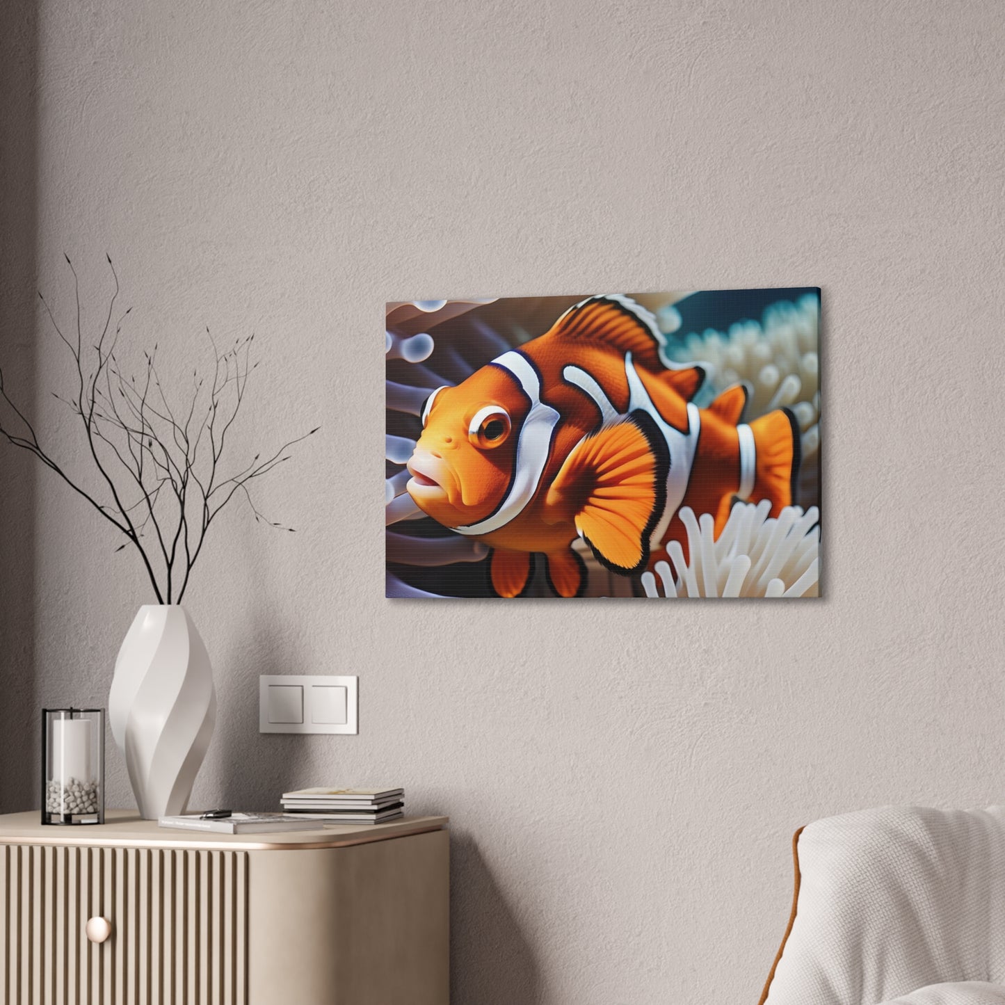 Clown Fish - Canvas Stretched, 0.75"