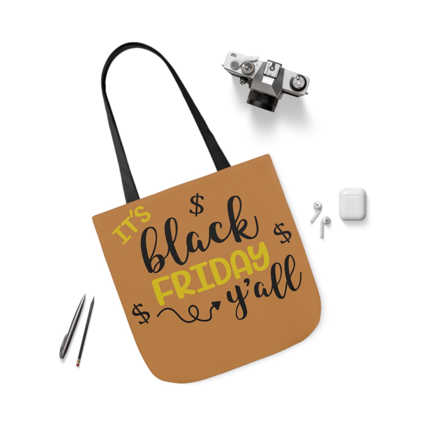 It's Black Friday - Canvas Tote Bag, 5-Color Straps