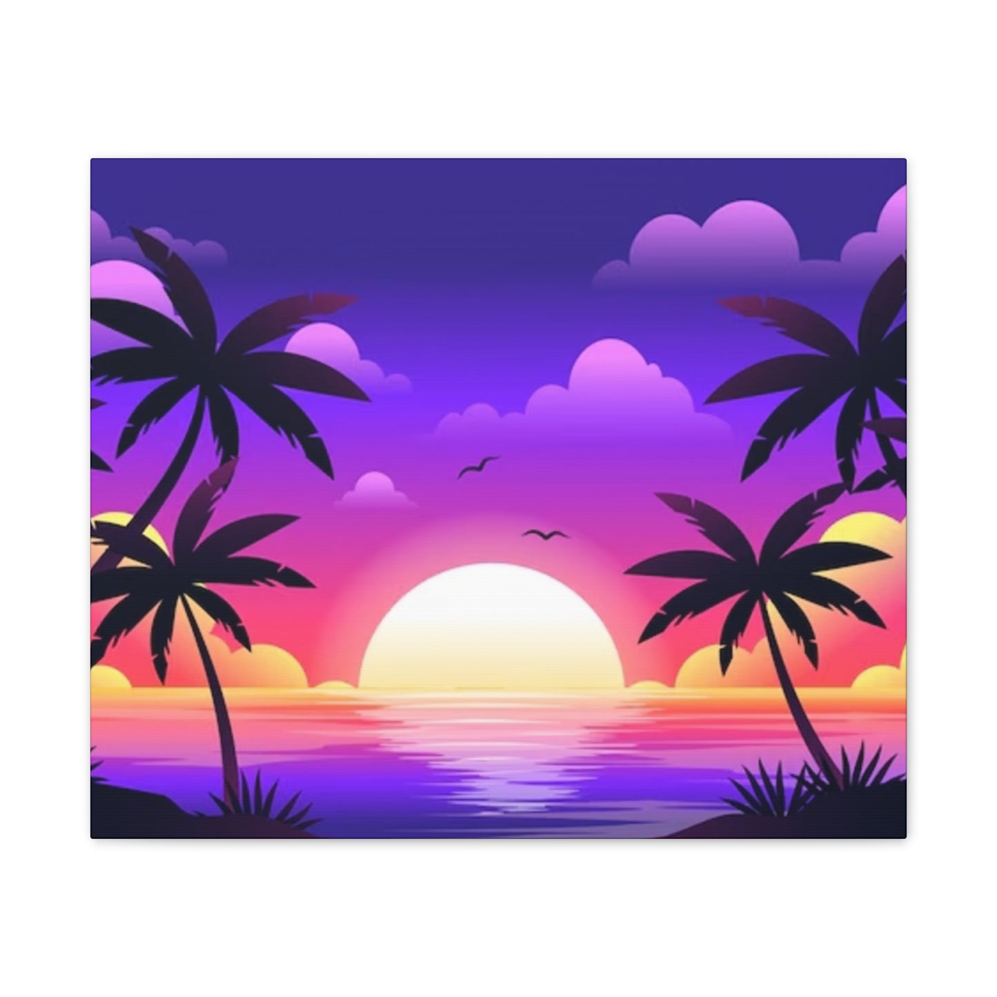 Island Sunset - Canvas Stretched, 0.75"