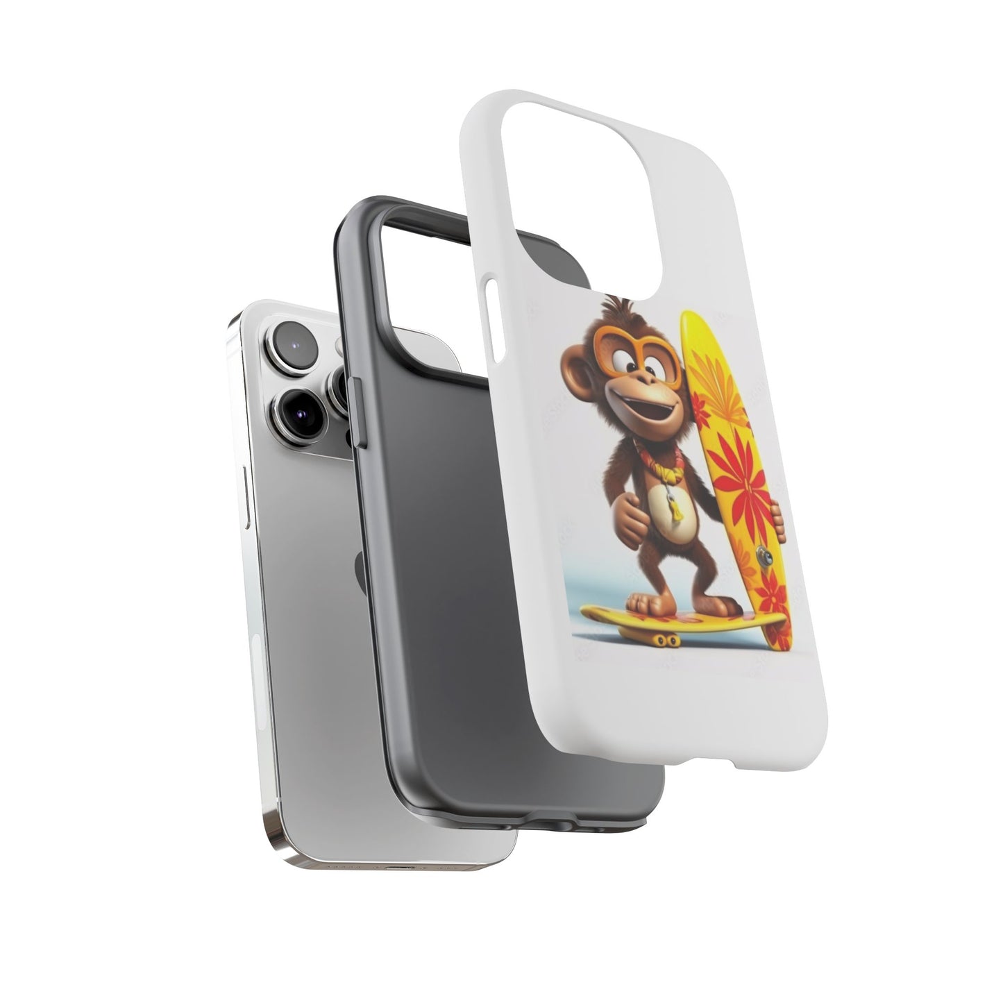 Surfer Monkey -Tough Whimsical Phone Cases