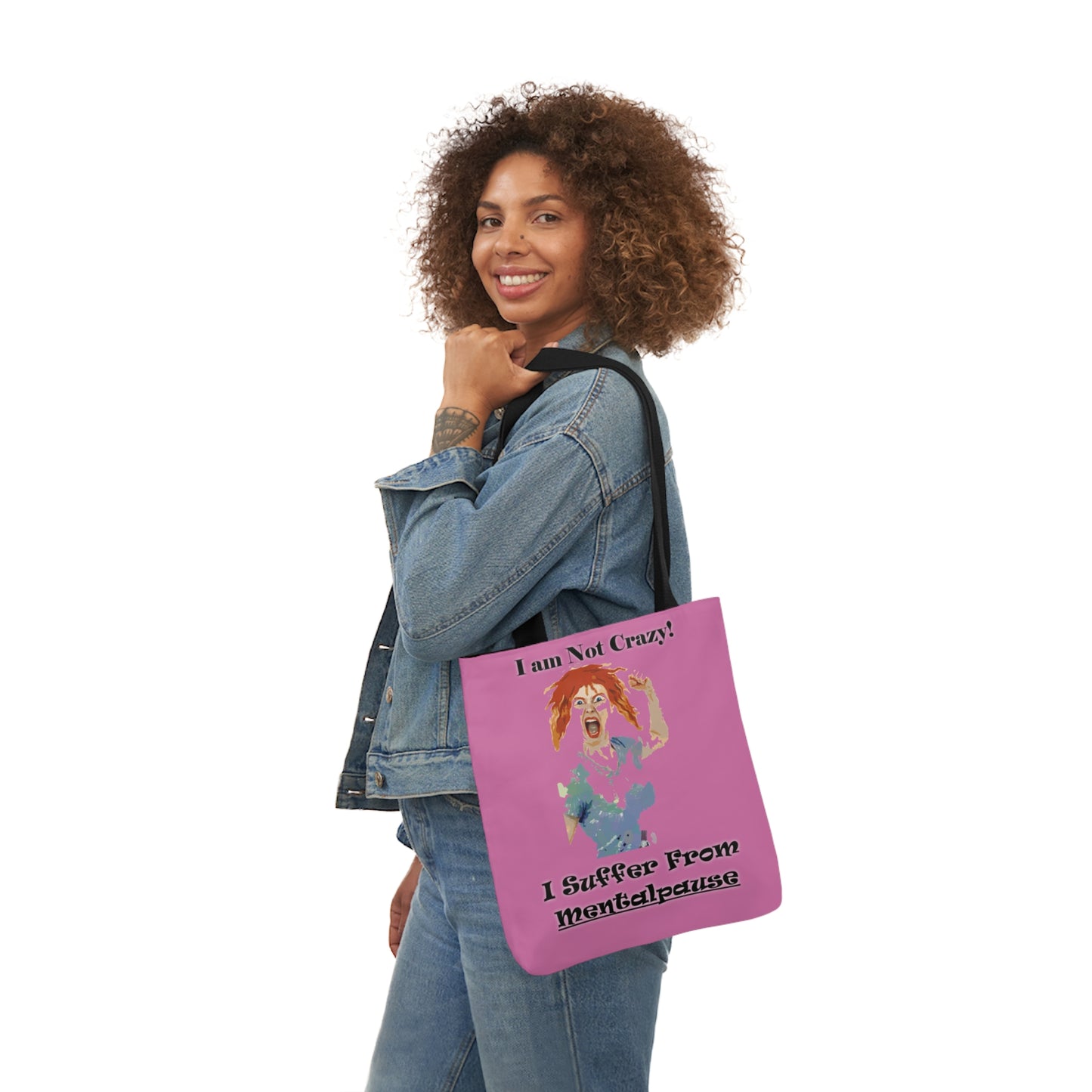 I am not Crazy - Canvas Tote Bag, 5-Color Straps