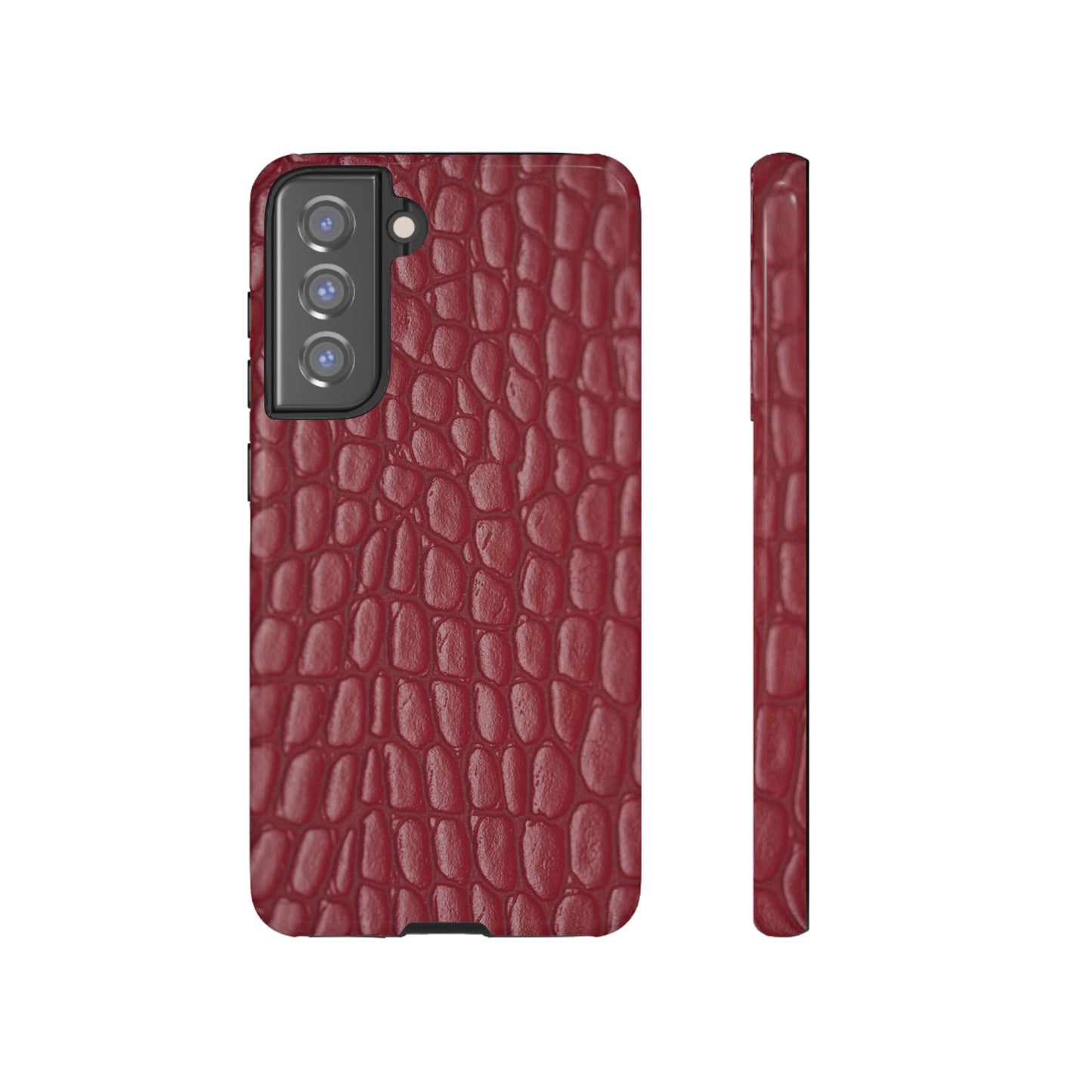 Red Leather - Tough Cases - Whimsical Phone Cases