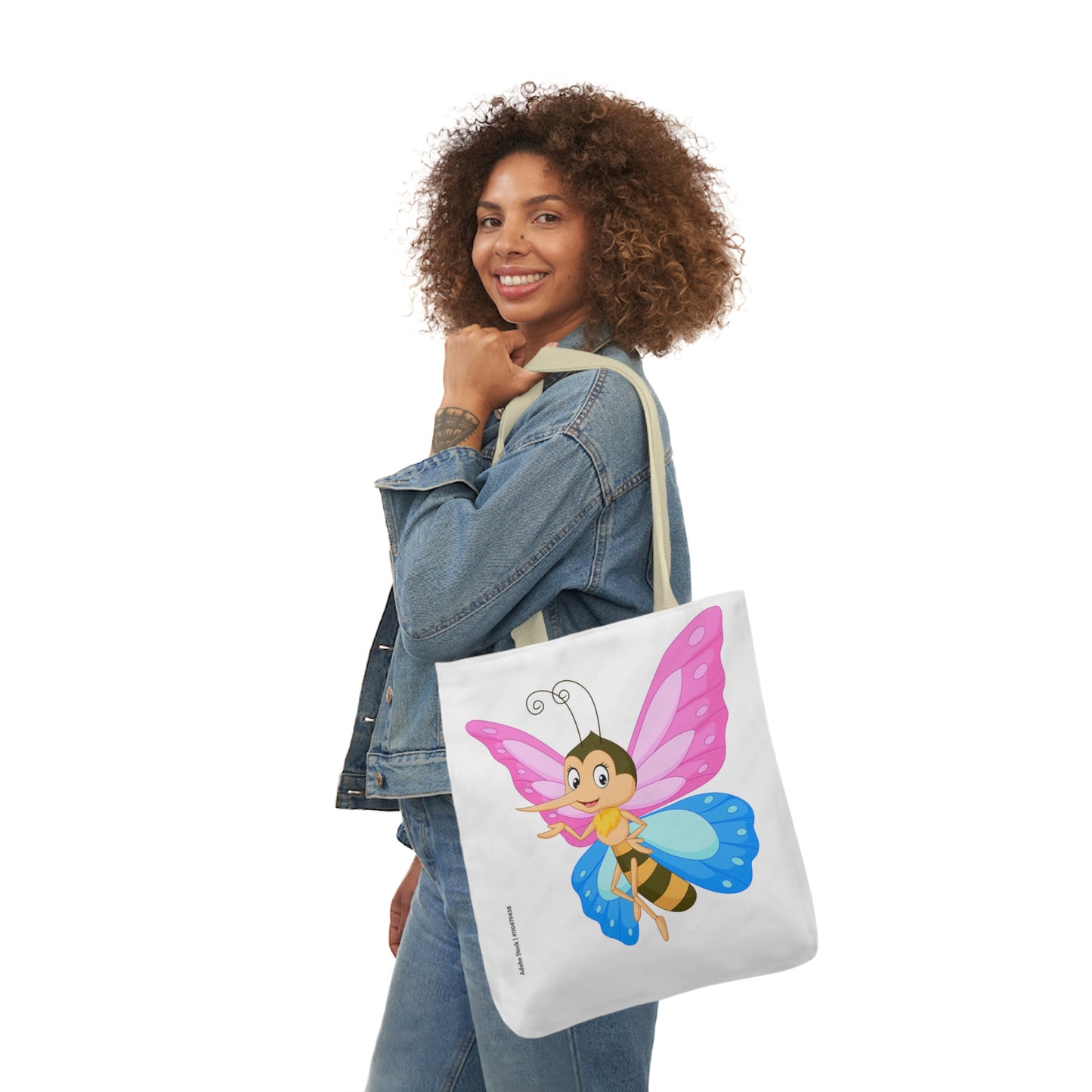 Fairy Bug - Canvas Tote Bag, 5-Color Straps