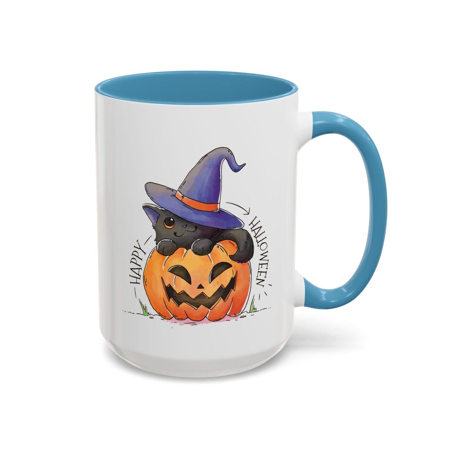 Happy Halloween - Accent Coffee Mug (11, 15oz) - Halloween