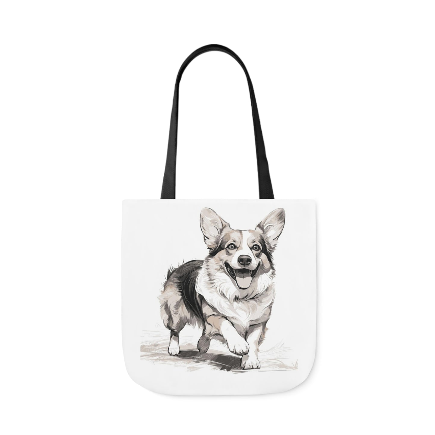 Corgi 2 - Canvas Tote Bag, 5-Color Straps