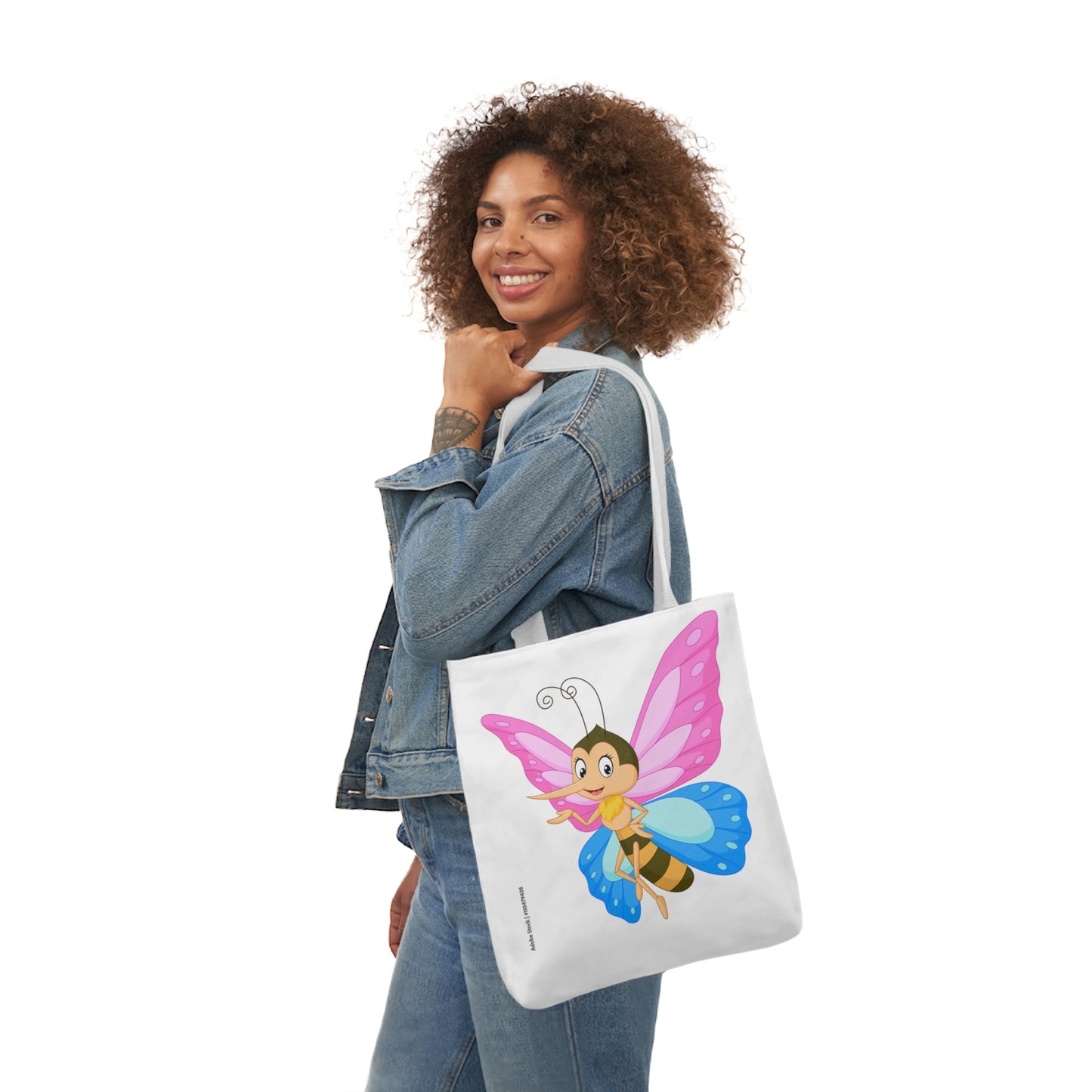 Fairy Bug - Canvas Tote Bag, 5-Color Straps