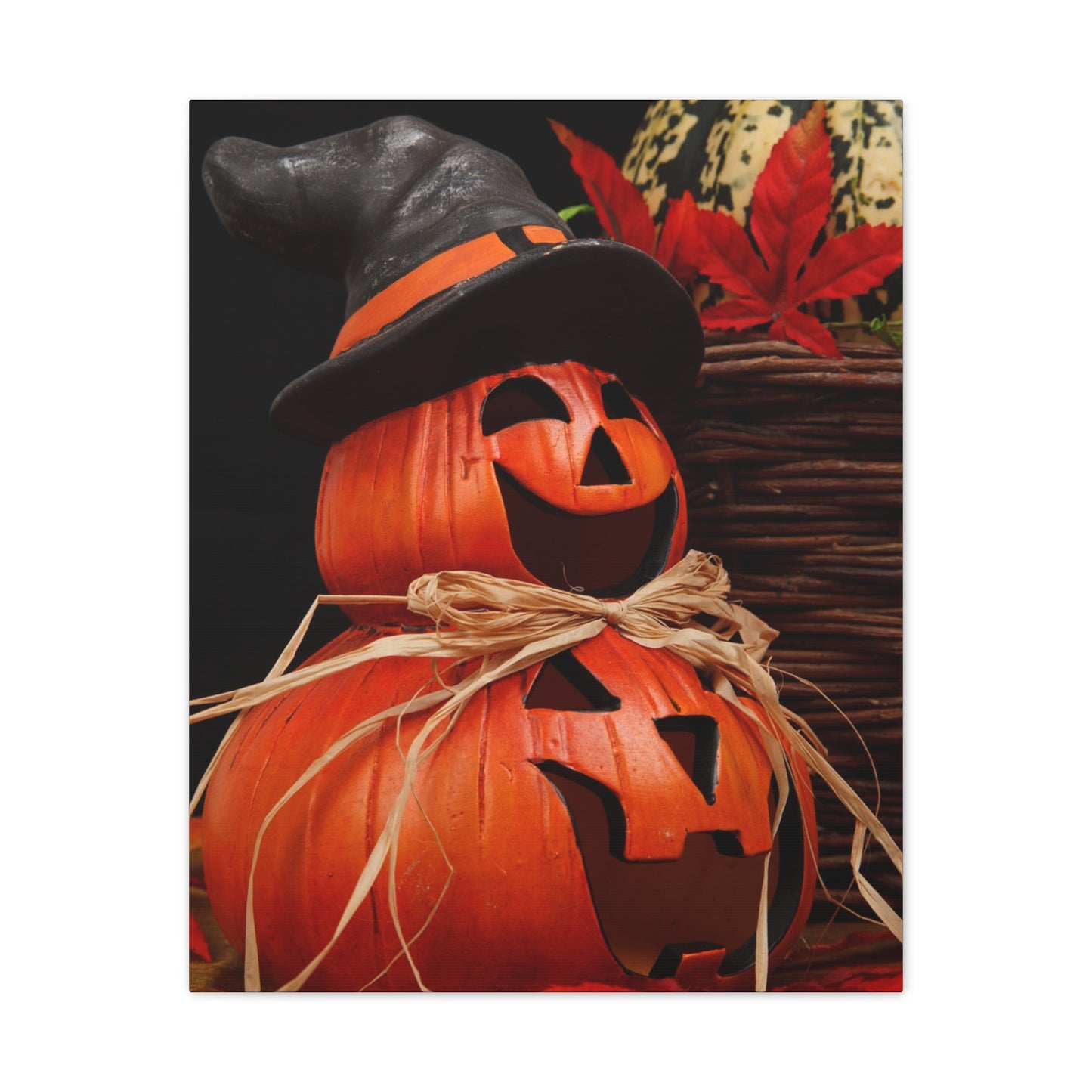 Pumpkins - Canvas Stretched, 0.75" - Halloween