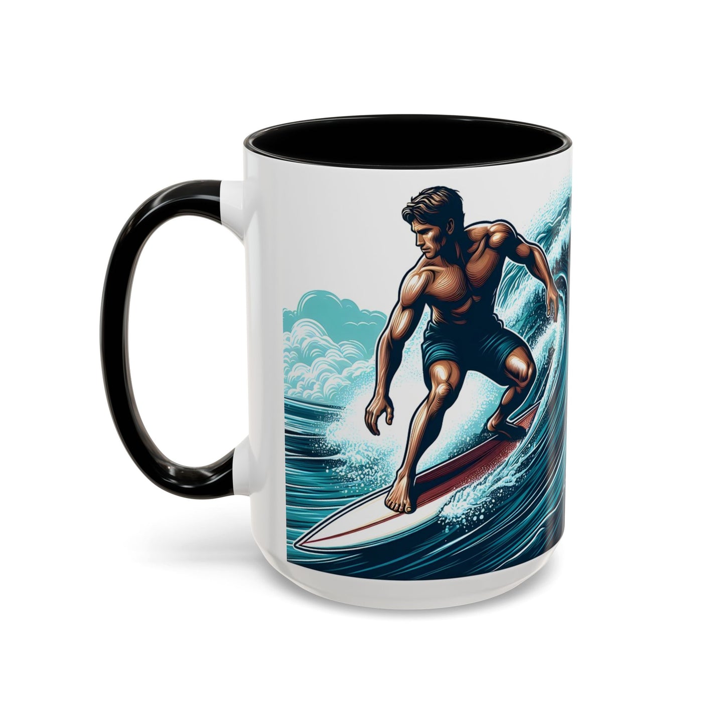 Surfer - Accent Coffee Mug (11, 15oz)