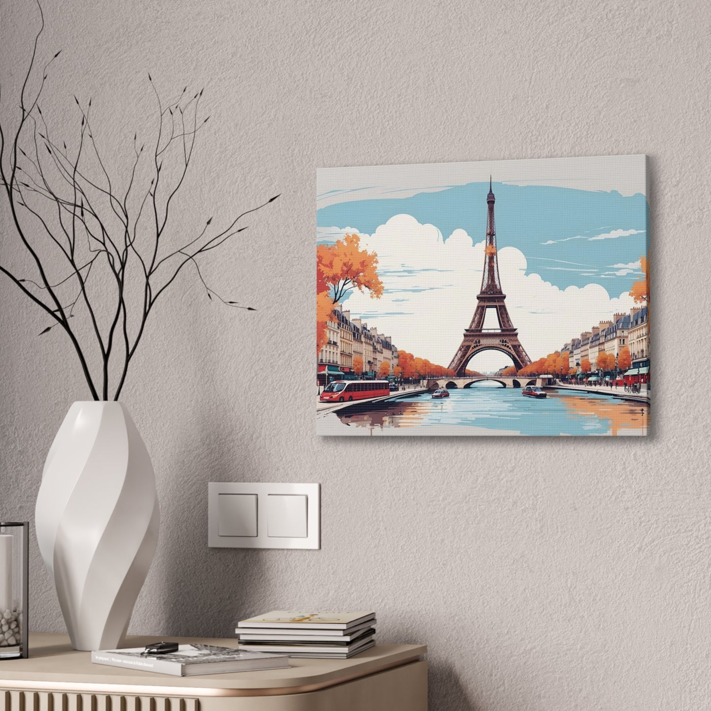 Eiffel Tower - Canvas Stretched, 0.75"