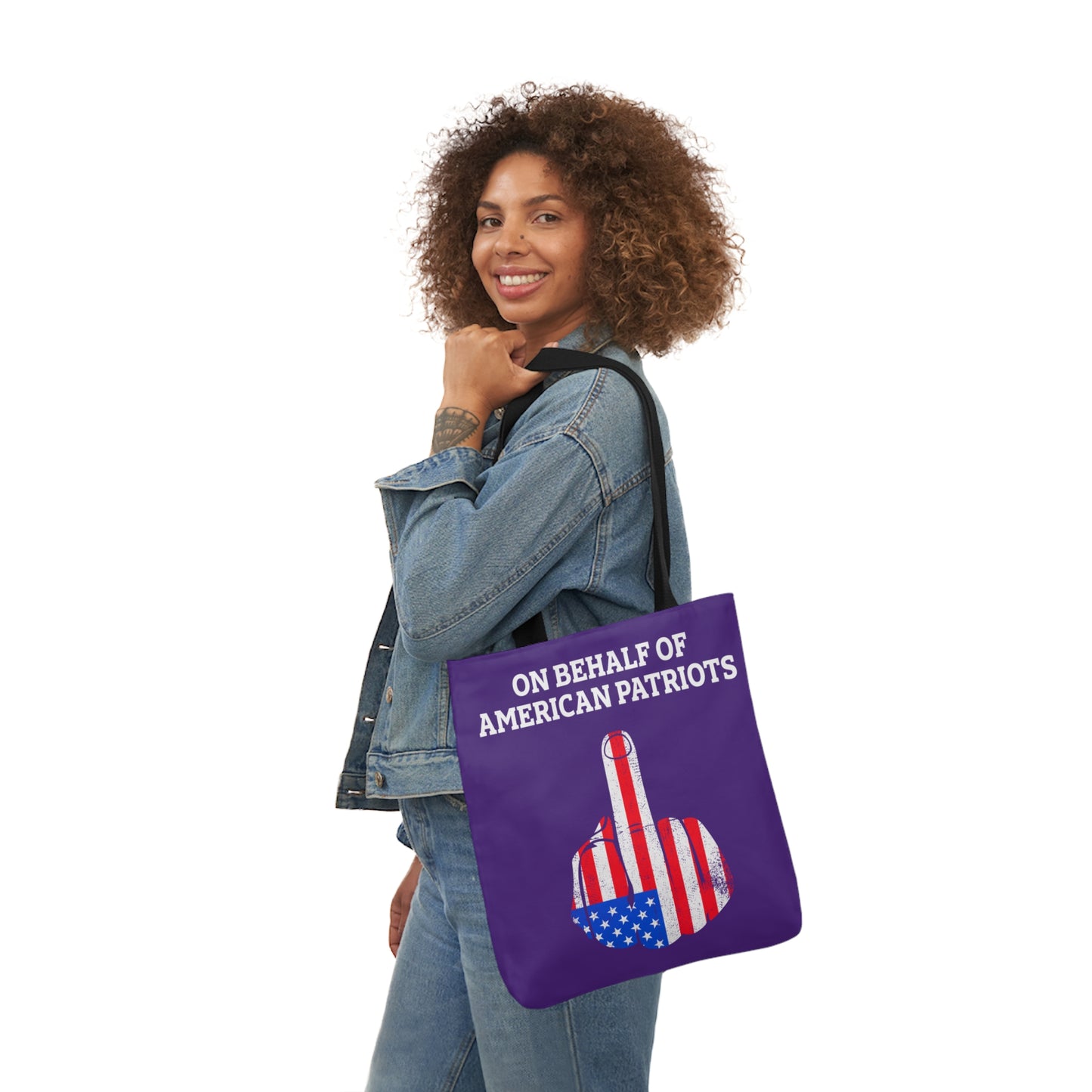 On Behalf - Canvas Tote Bag, 5-Color Straps veterans - Patriotic