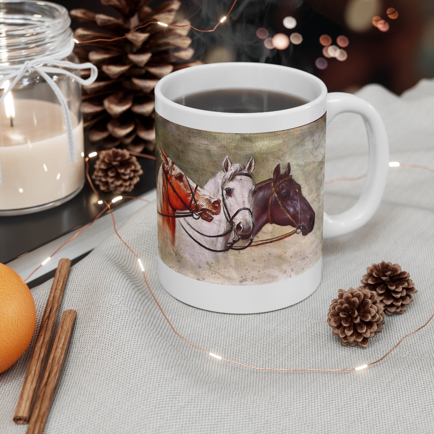 My Husband or My Horse - Mug 11oz Whimsical and Military Mugs