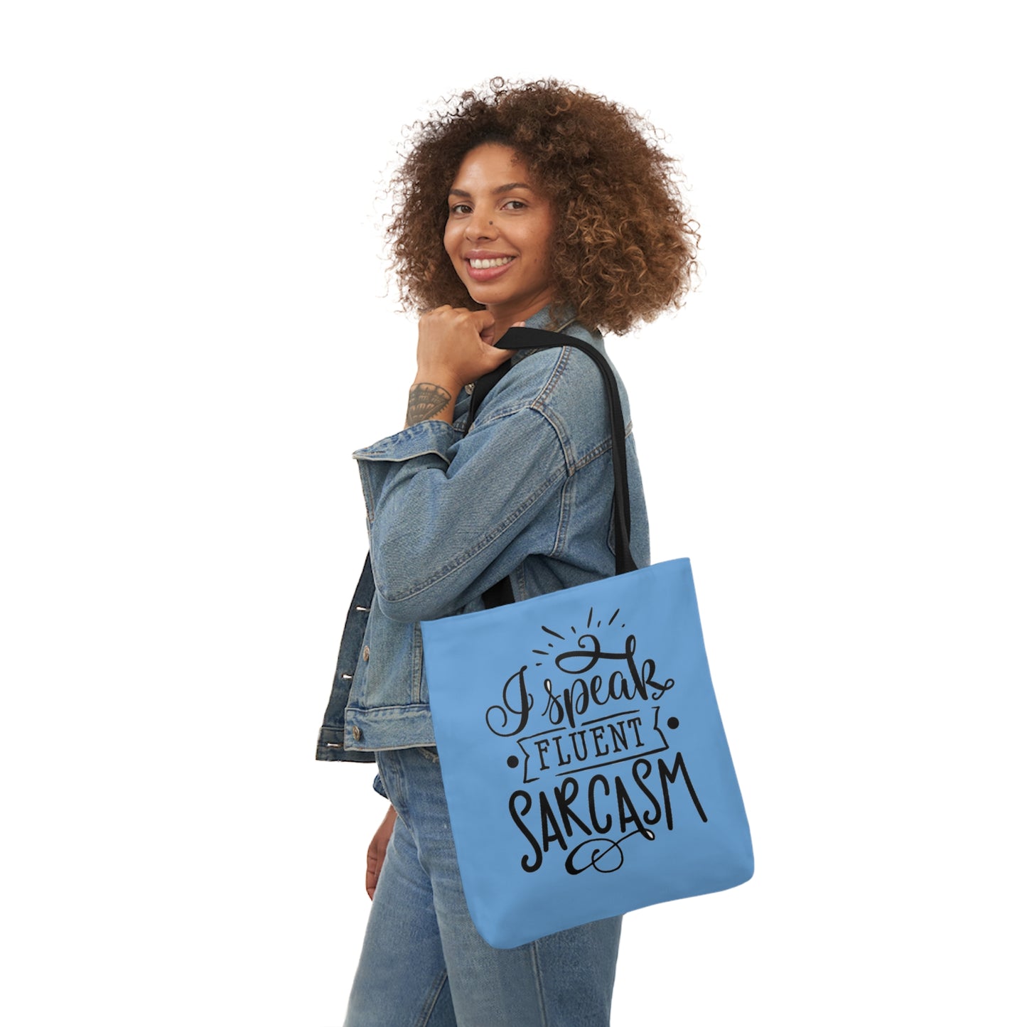 I Speak - Canvas Tote Bag, 5-Color Straps