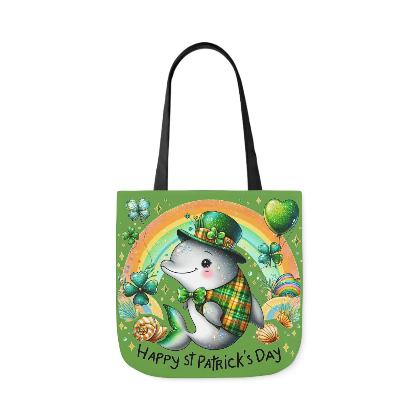 St. Patricks - Canvas Tote Bag, 5-Color Straps