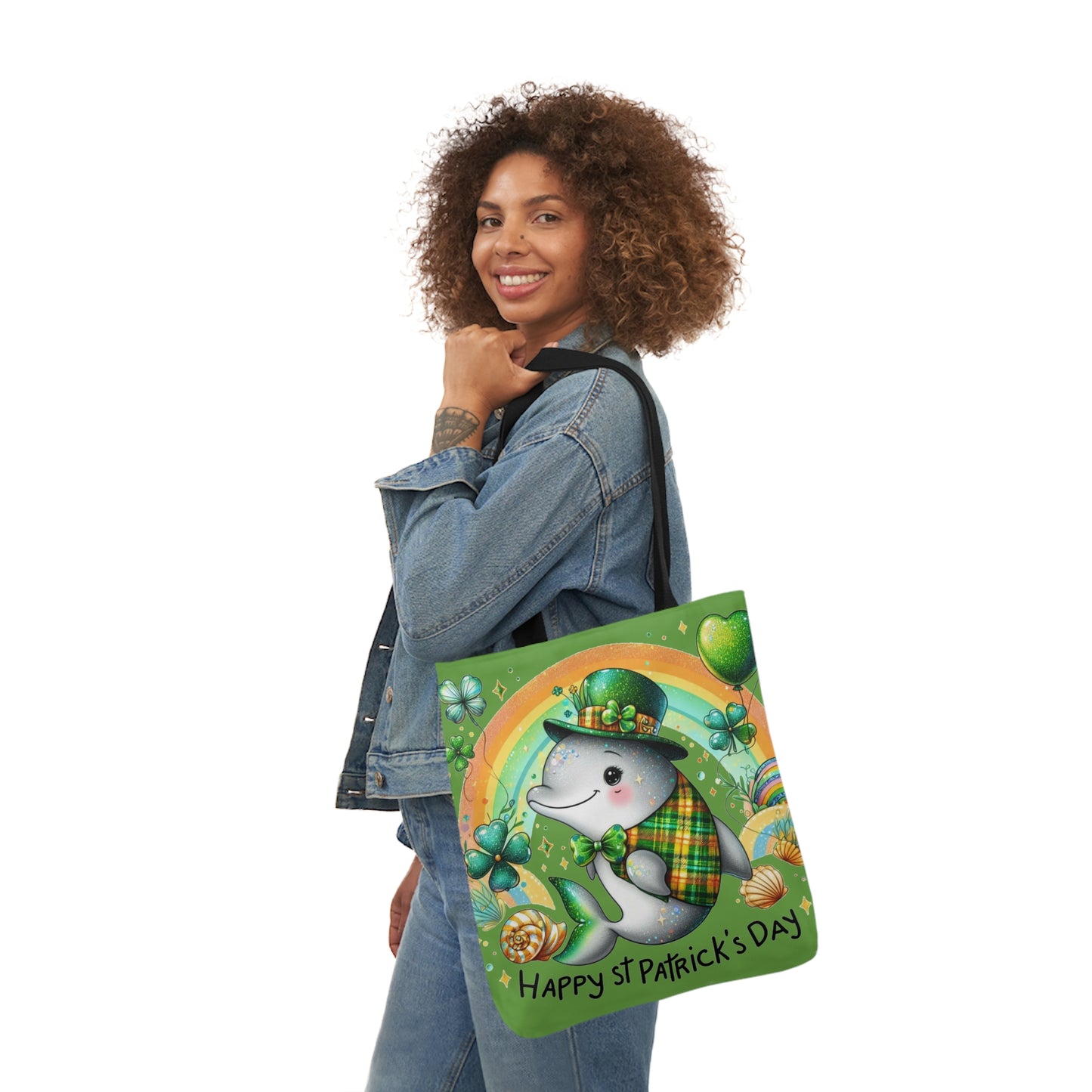 St. Patricks - Canvas Tote Bag, 5-Color Straps