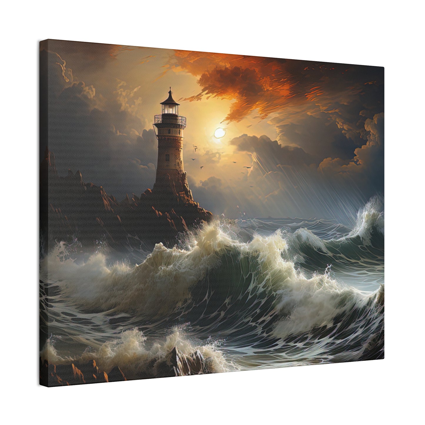 Light House - Canvas Stretched, 0.75"