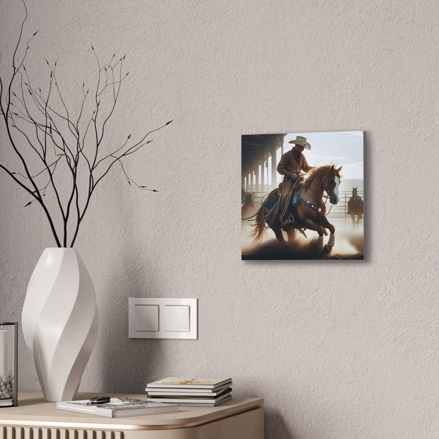 Cutting Horse - Canvas Stretched, 0.75" - 2026 Wall Art - Americana