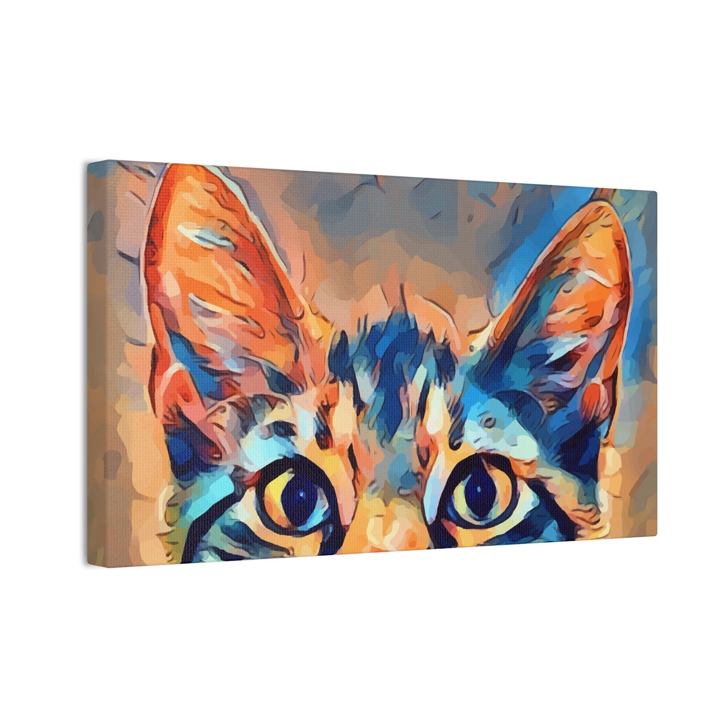 Spying Kitty - Canvas Stretched, 0.75"