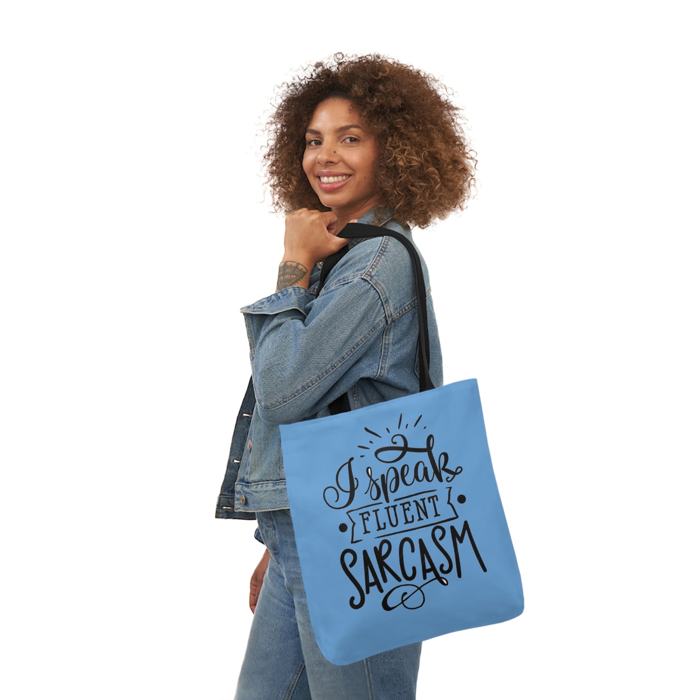 I Speak - Canvas Tote Bag, 5-Color Straps