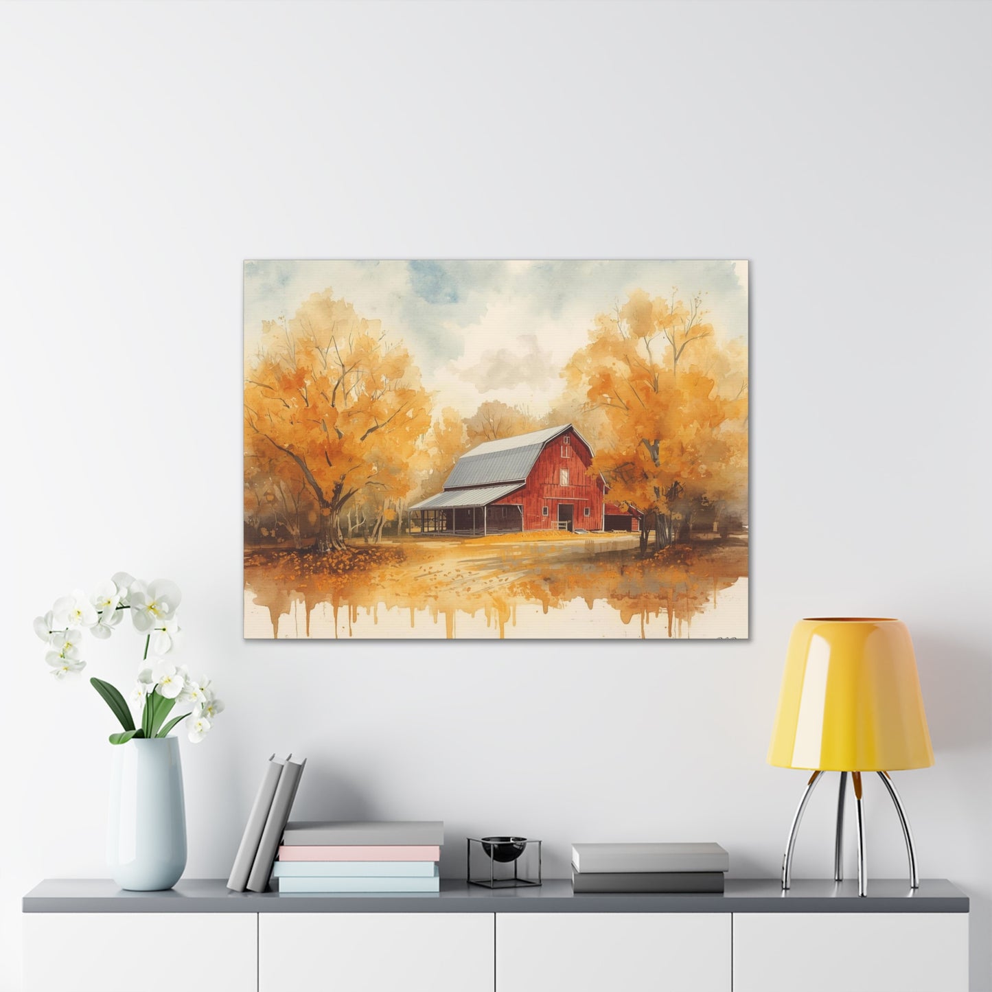 Red Barn - Canvas Stretched, 0.75"- 2026 Wall Art