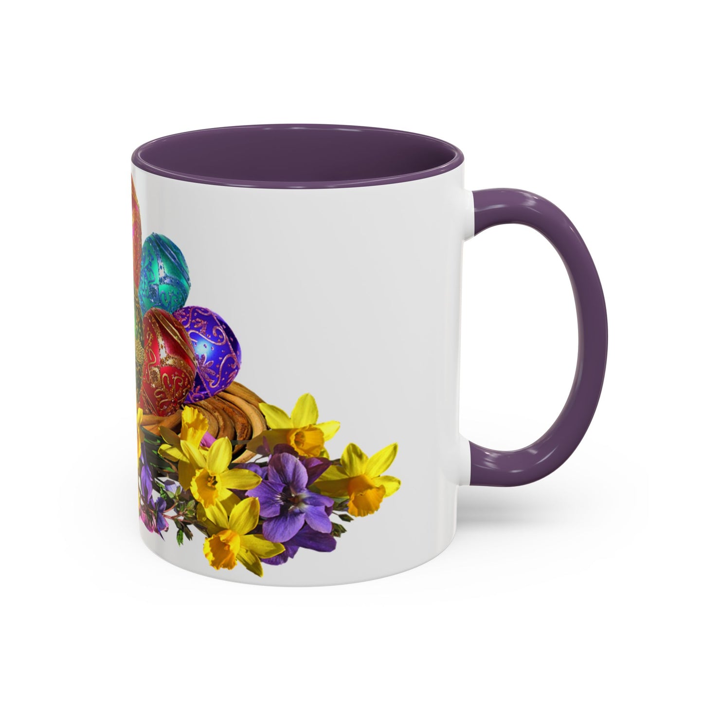 Easter Eggs - Accent Coffee Mug (11, 15oz) - Easter