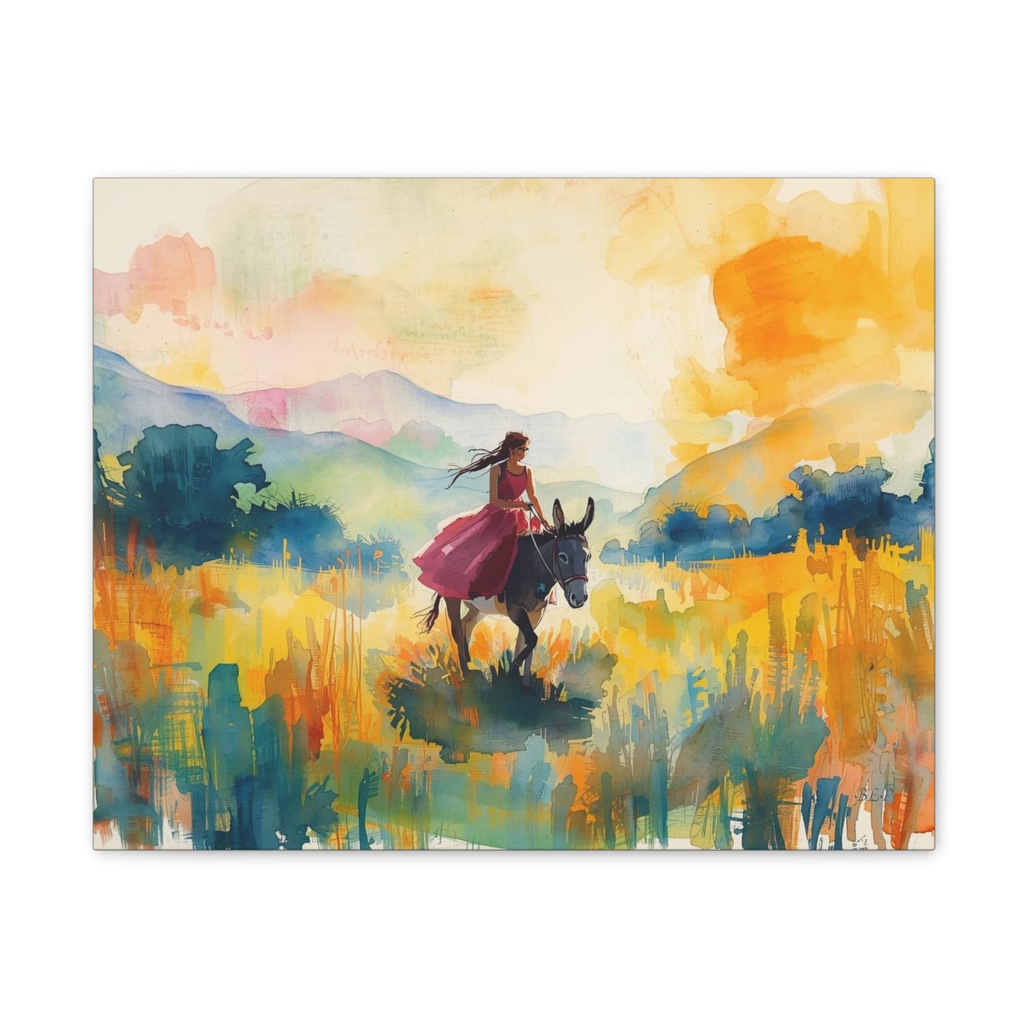 Girl in the Field - Canvas Stretched, 0.75" - Wall Art 2026 - Individuals