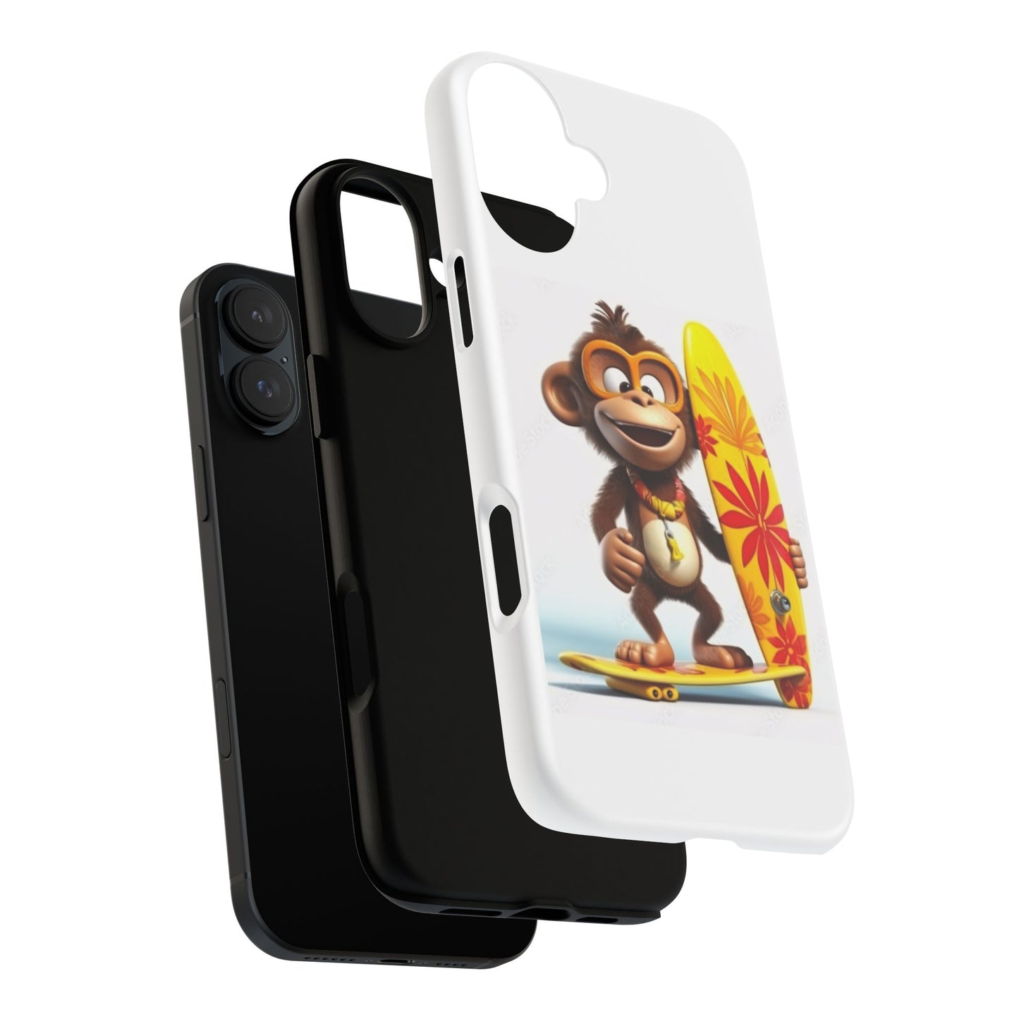 Surfer Monkey -Tough Whimsical Phone Cases