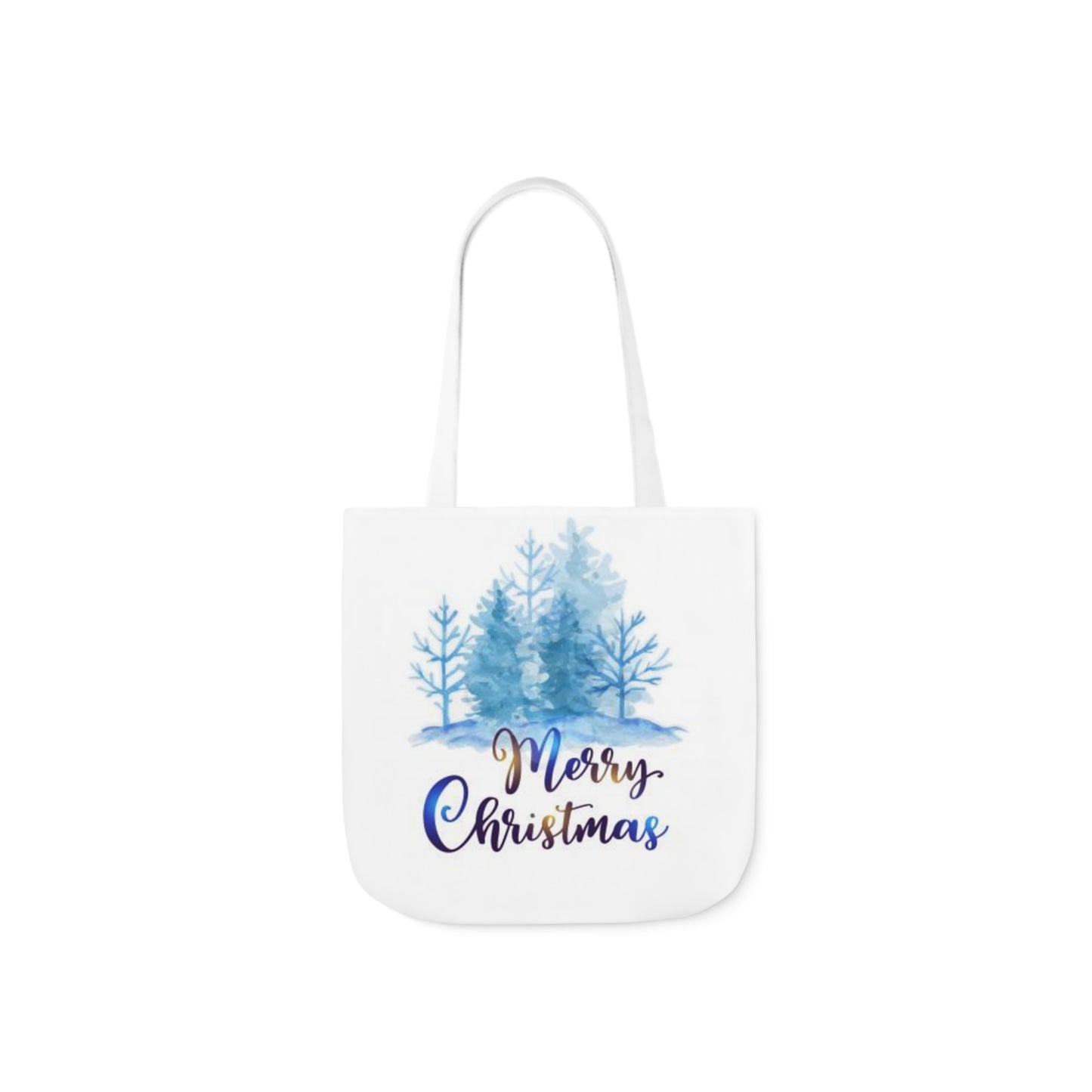 Merry Christmas - Canvas Tote Bag, 5-Color Straps - Christmas