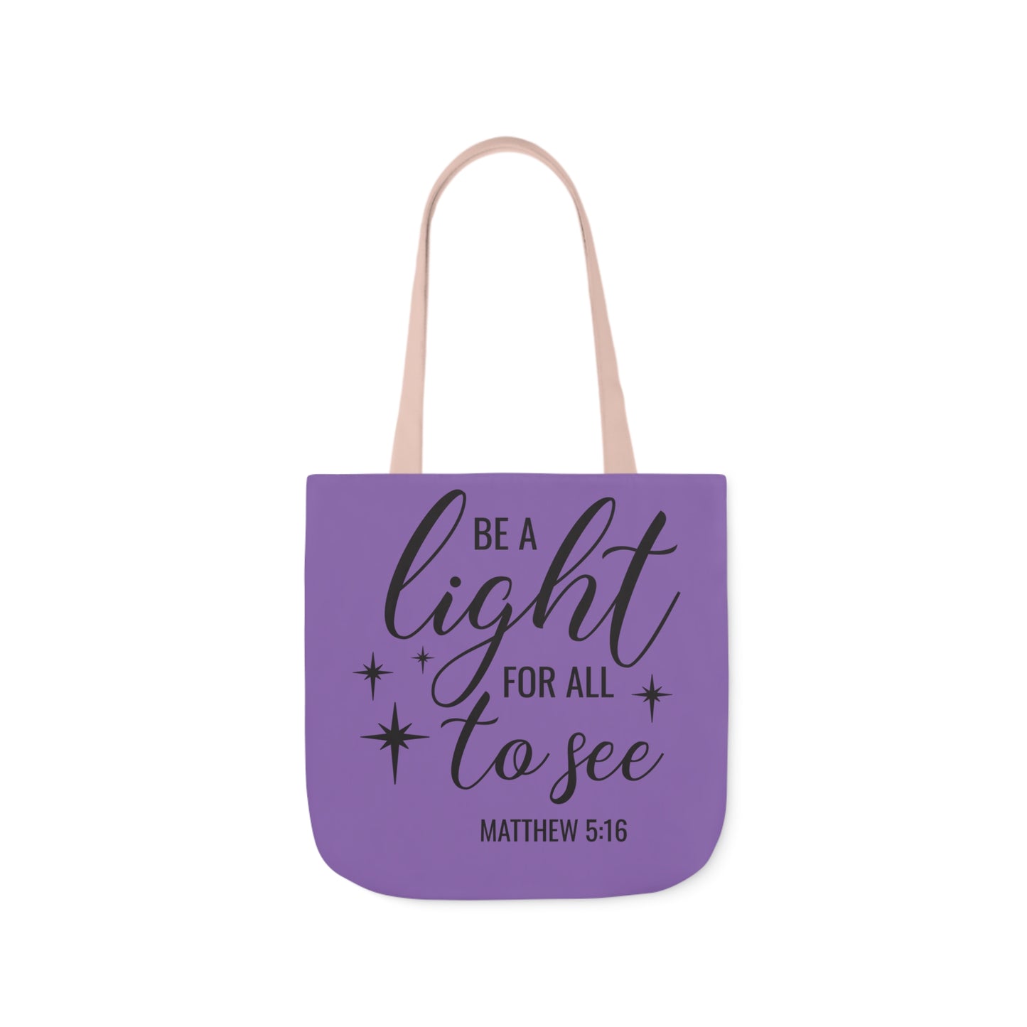 Be a light - Canvas Tote Bag, 5-Color Straps - Religion